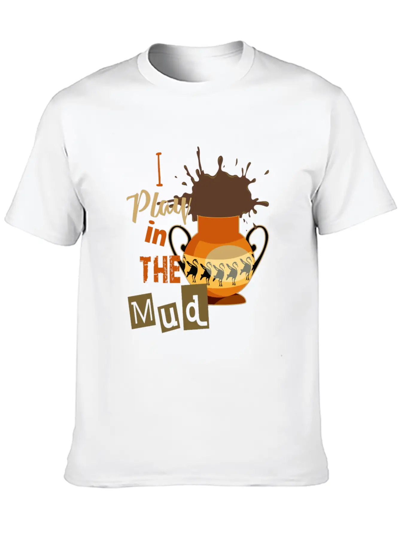 Funny Pottery Wheel Ceramics Clay Kiln I Play In T Breathable Graphic T-Shirt – Perfect For Casual Days