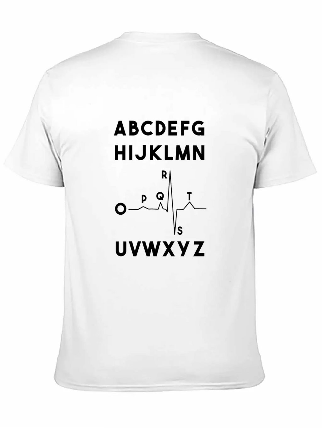 Funny Pqrst Heartbeats Nurse Funny Alphabet Tee Breathable Soft Cotton T-Shirt – Timeless Casual Look