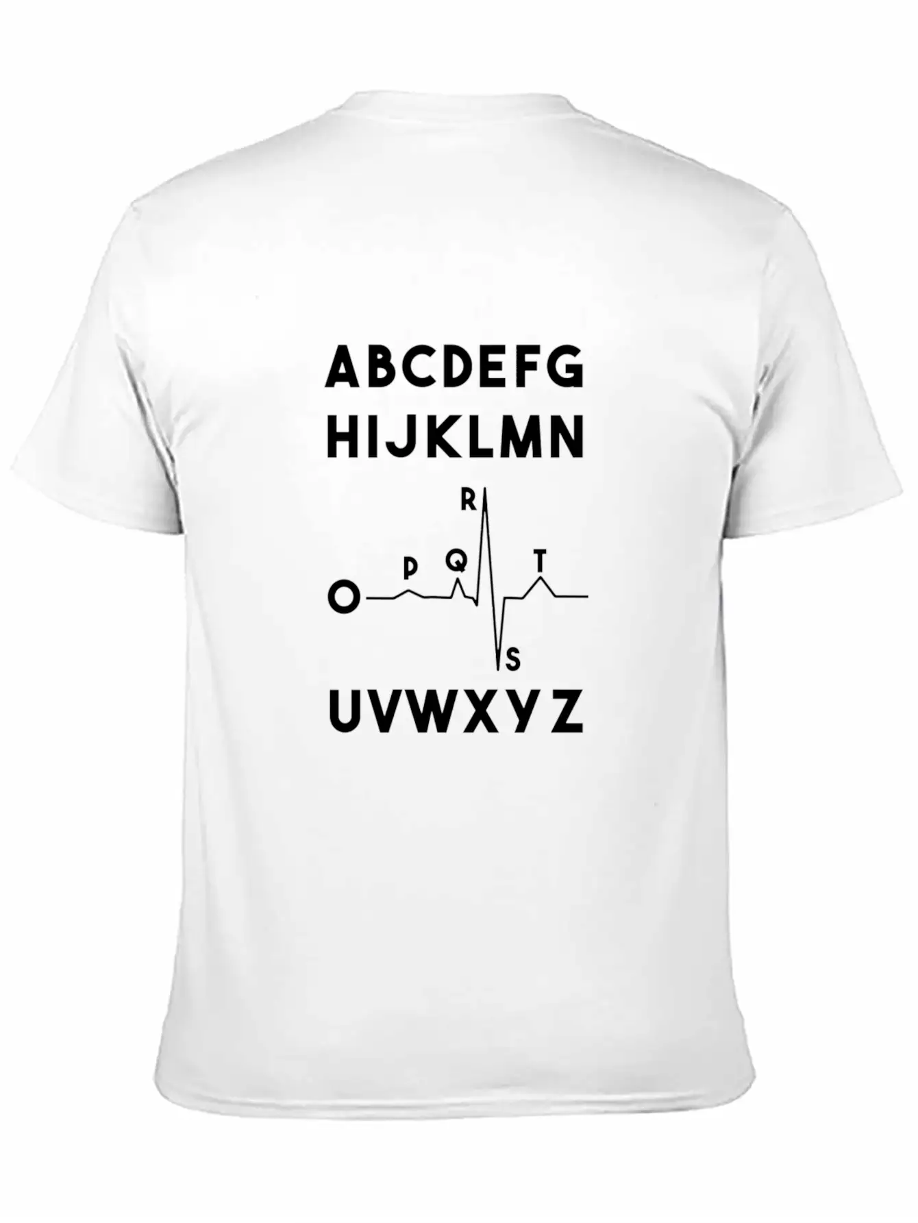 Funny Pqrst Heartbeats Nurse Funny Alphabet Tee Breathable Soft Cotton T-Shirt – Timeless Casual Look