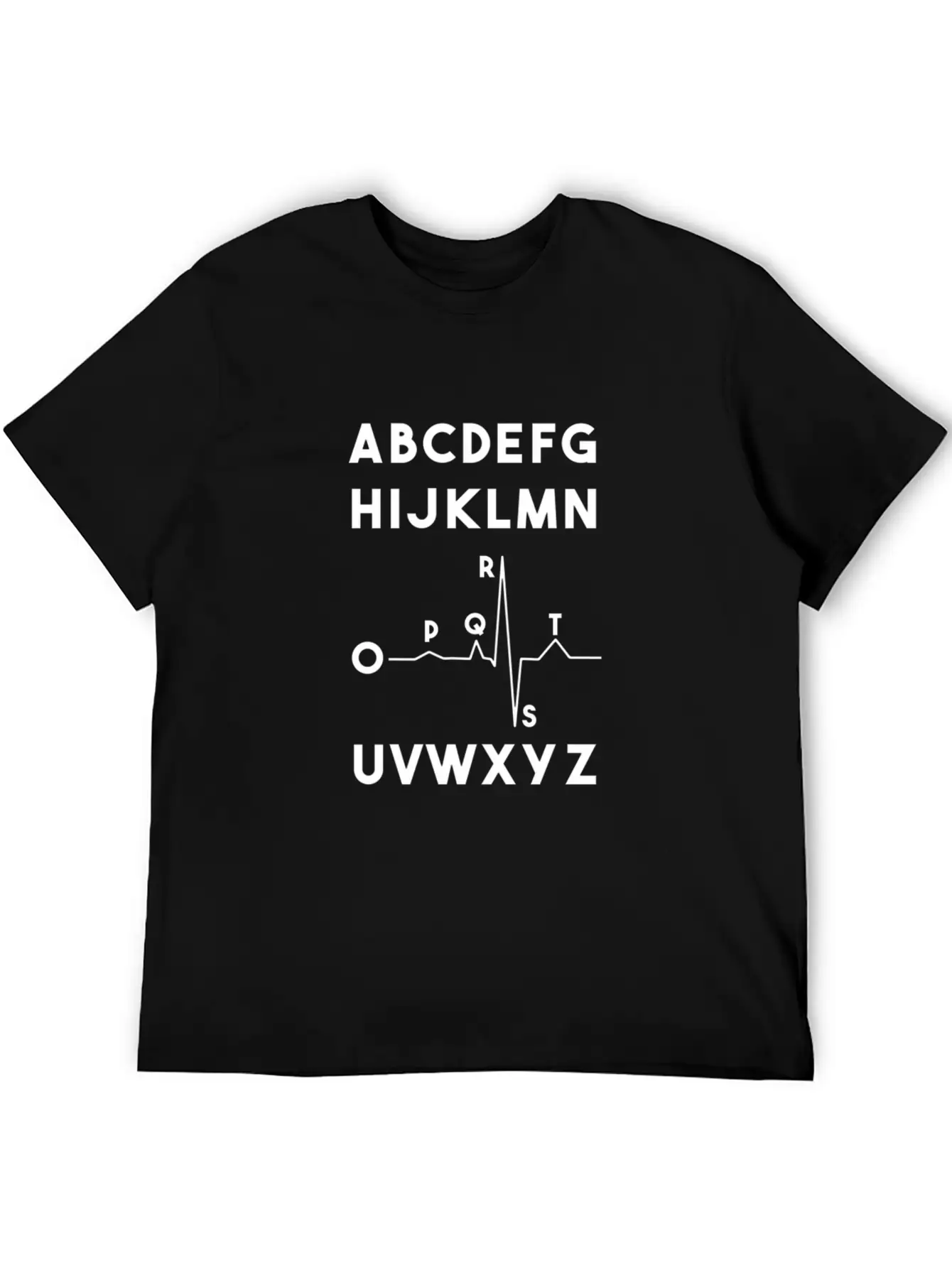Funny Pqrst Heartbeats Nurse Funny Alphabet Tee Breathable Soft Cotton T-Shirt – Timeless Casual Look