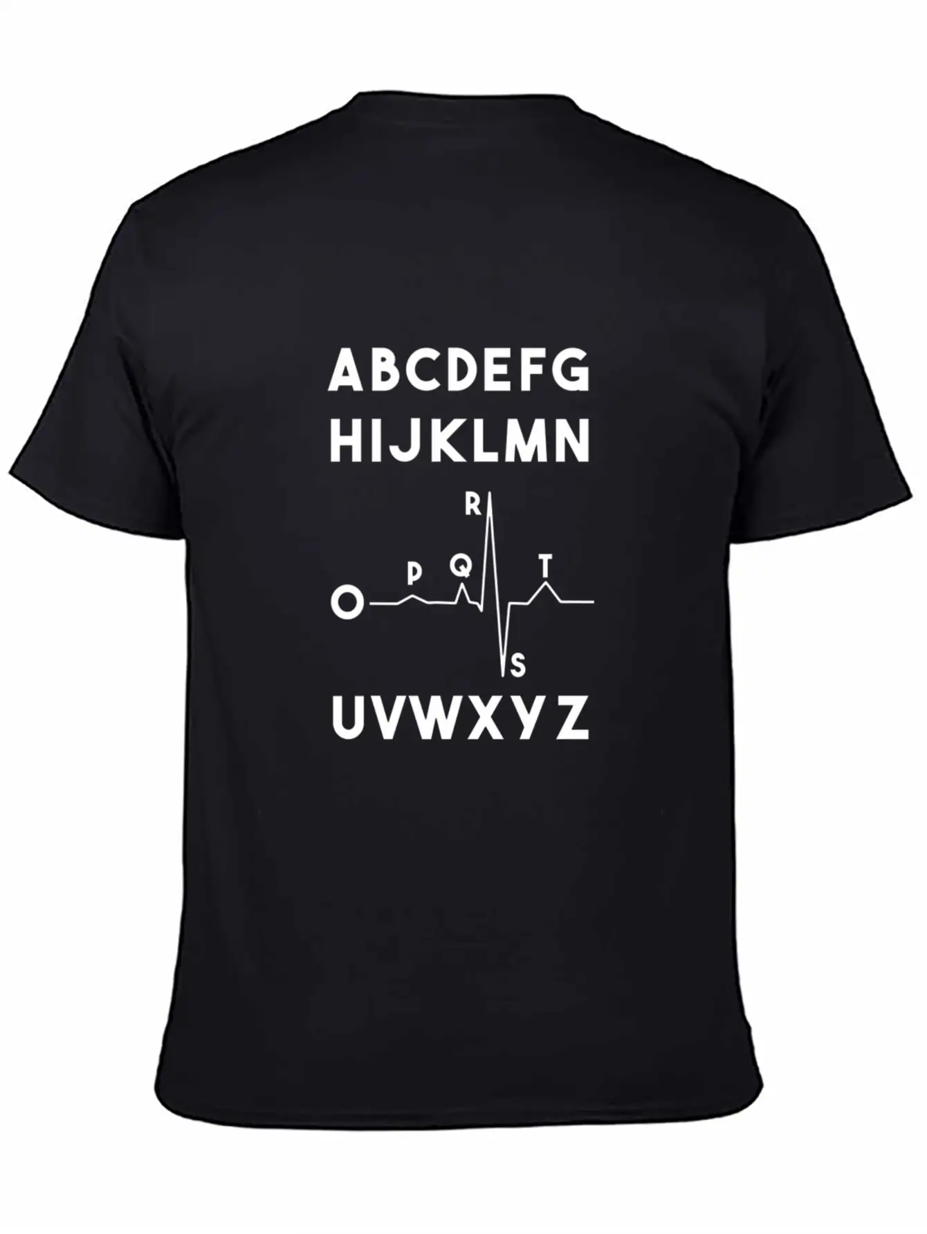 Funny Pqrst Heartbeats Nurse Funny Alphabet Tee Breathable Soft Cotton T-Shirt – Timeless Casual Look