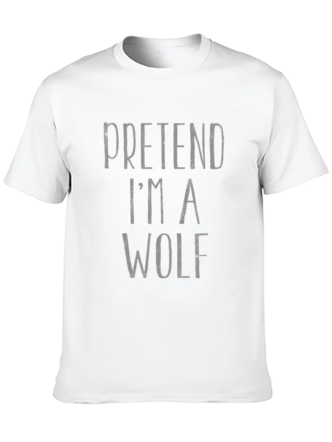 Funny Pretend I'm Wolf Costume For Halloween Modern Fit Casual T-Shirt – Clean And Versatile Design