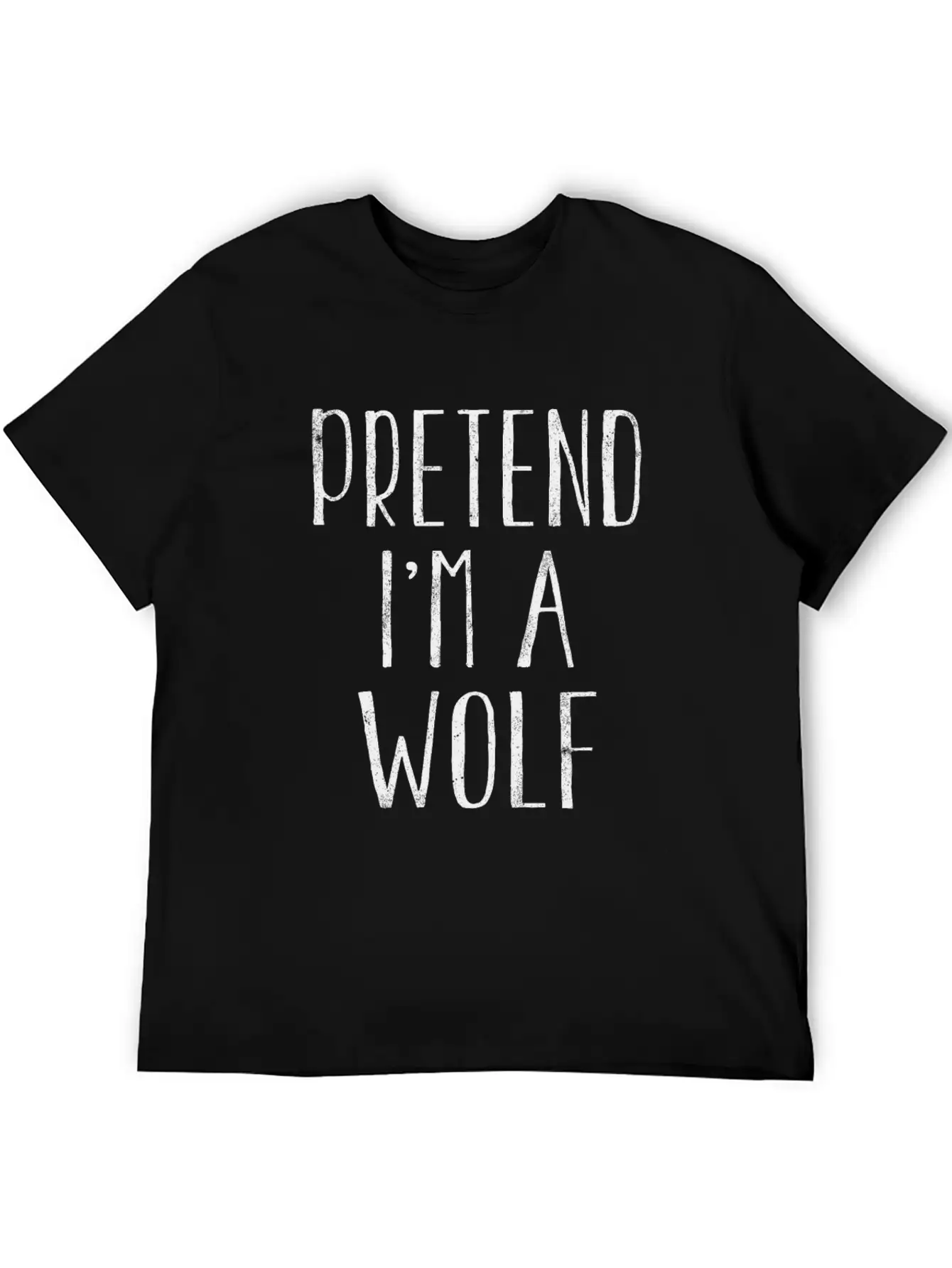 Funny Pretend I'm Wolf Costume For Halloween Modern Fit Casual T-Shirt – Clean And Versatile Design
