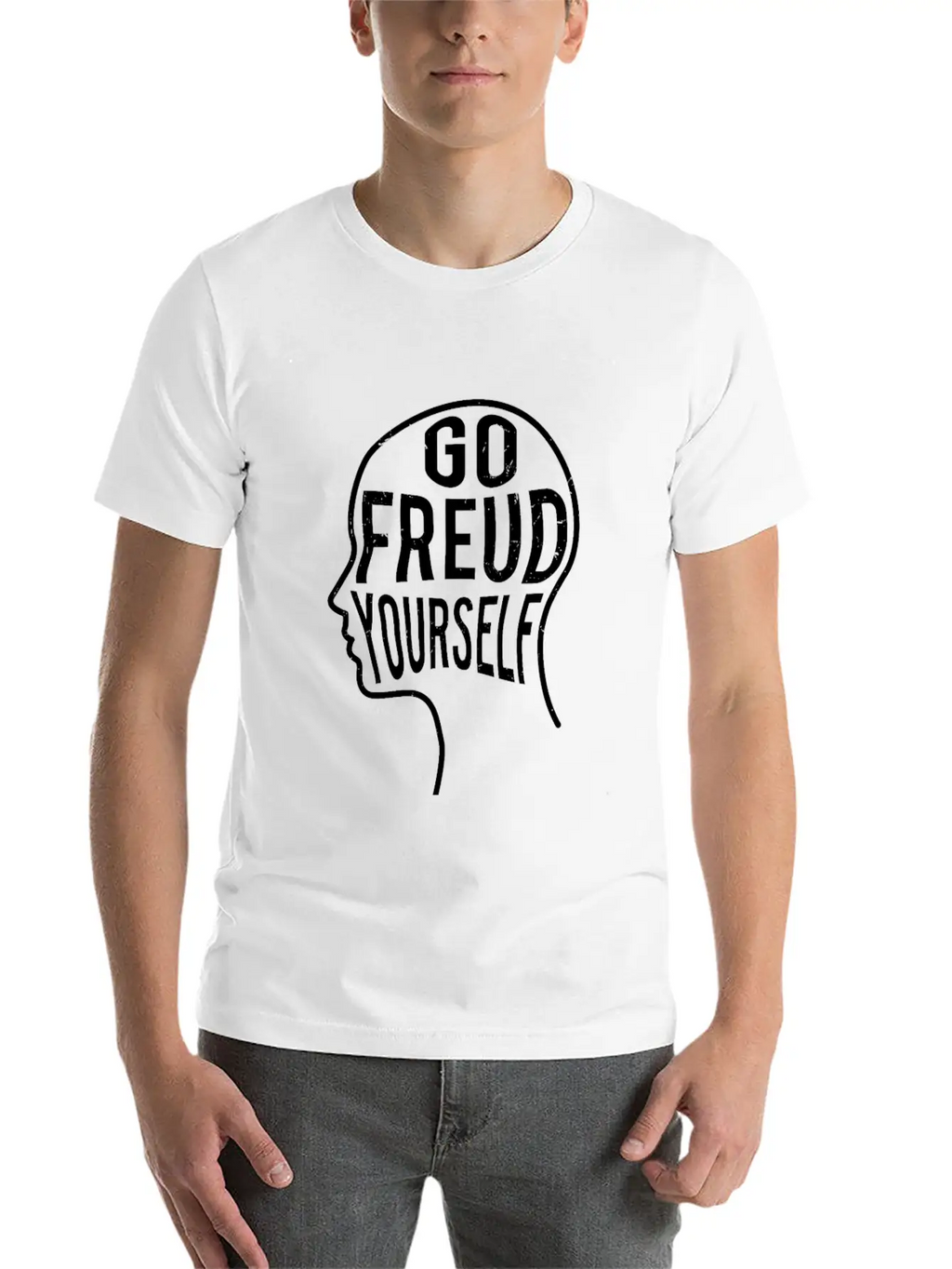 Funny Psychologist Gift - Go Freud Yourself Unisex Casual T-Shirt – Clean Design For Daily Comfort