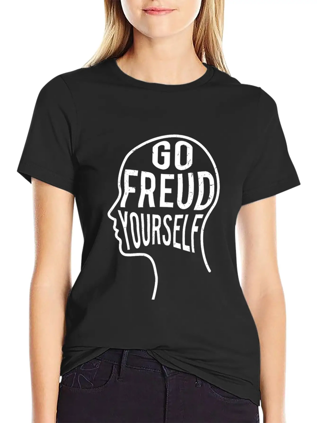 Funny Psychologist Gift - Go Freud Yourself Unisex Casual T-Shirt – Clean Design For Daily Comfort