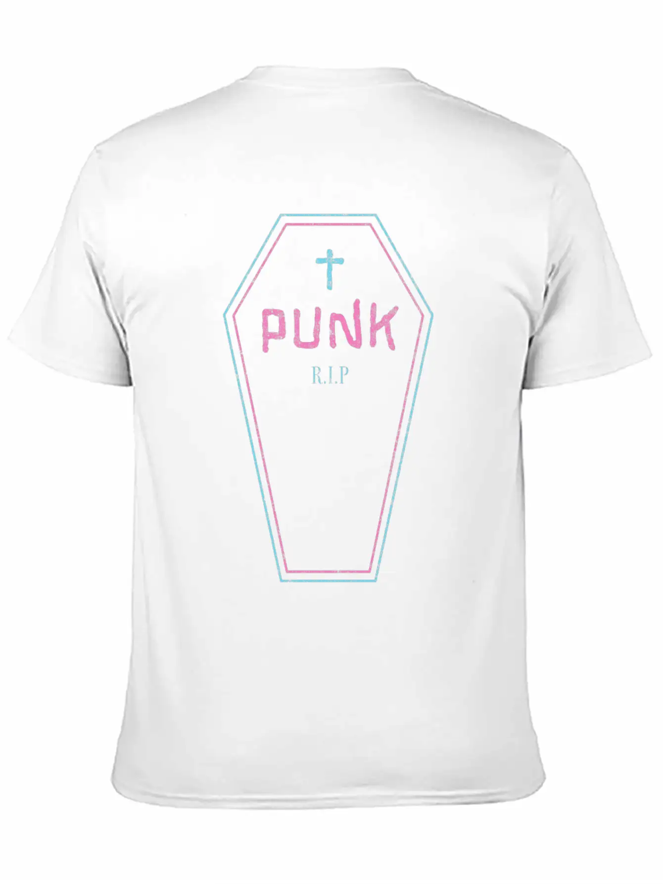 Funny Punk - Rock Guitar - Coffin - Punk Is Dead - Breathable Graphic T-Shirt – Perfect For Casual Days