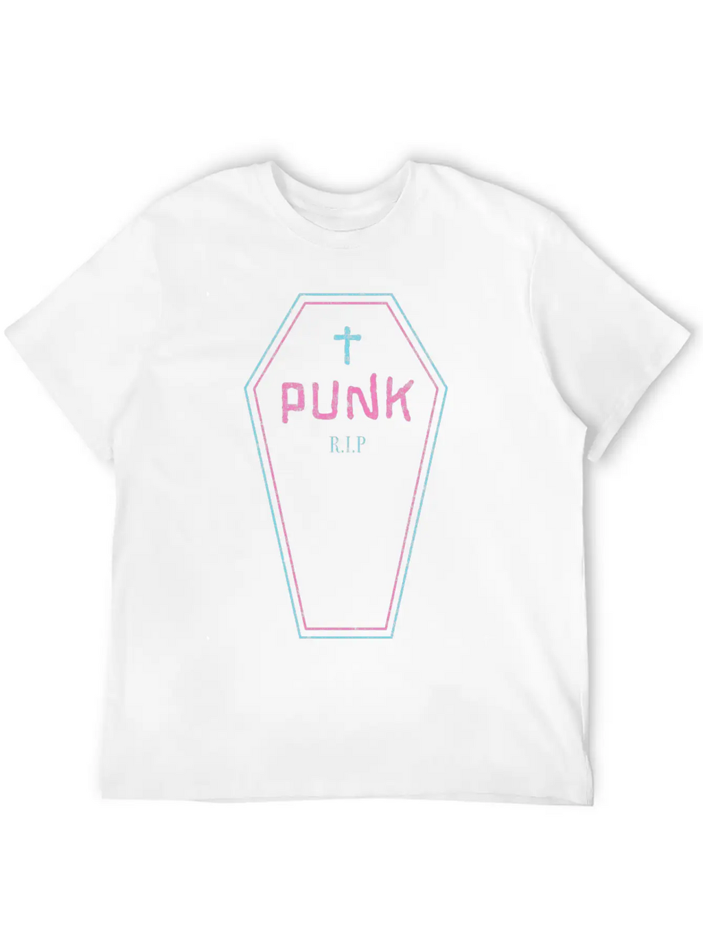 Funny Punk - Rock Guitar - Coffin - Punk Is Dead - Breathable Graphic T-Shirt – Perfect For Casual Days