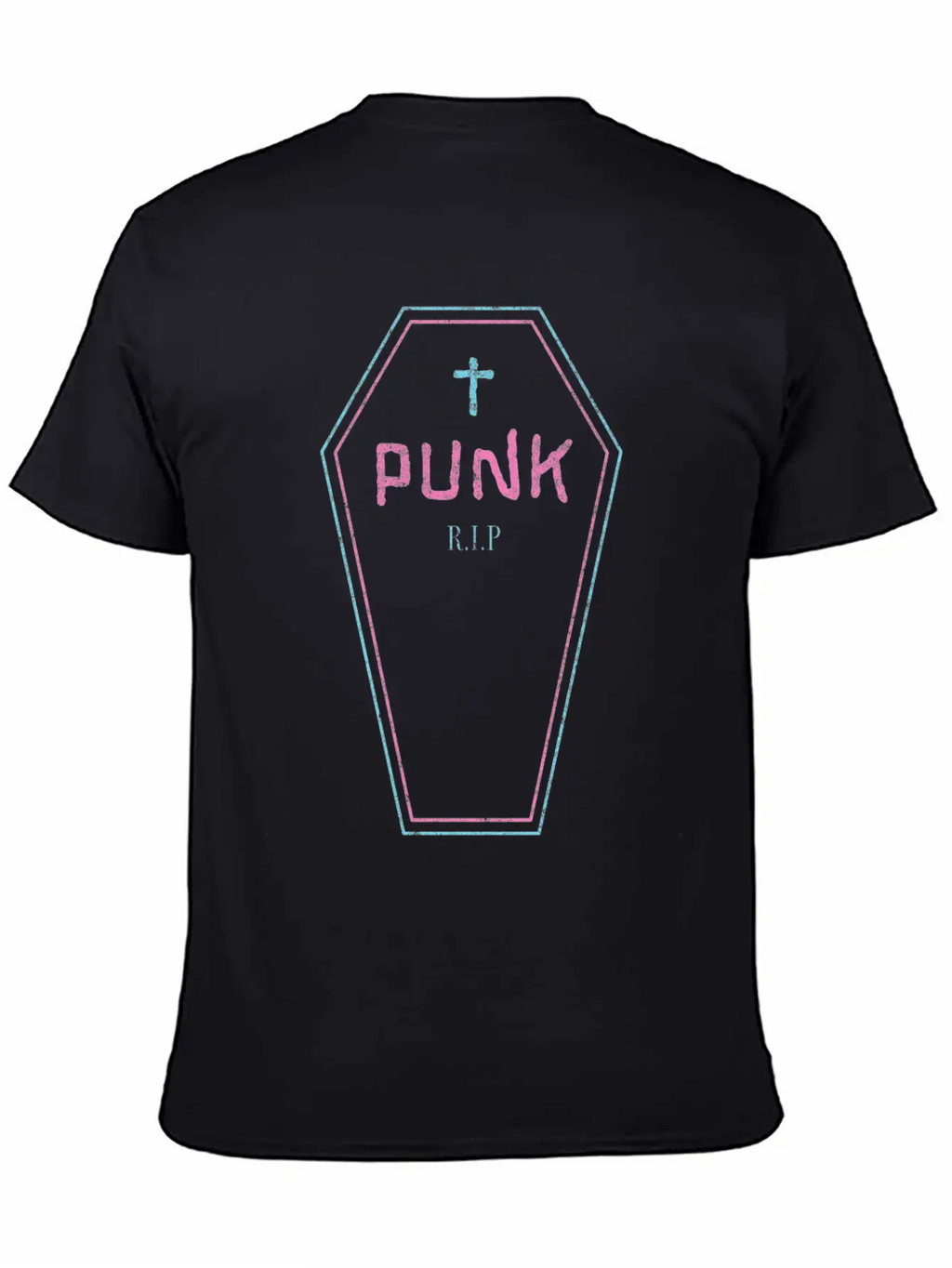 Funny Punk - Rock Guitar - Coffin - Punk Is Dead - Breathable Graphic T-Shirt – Perfect For Casual Days