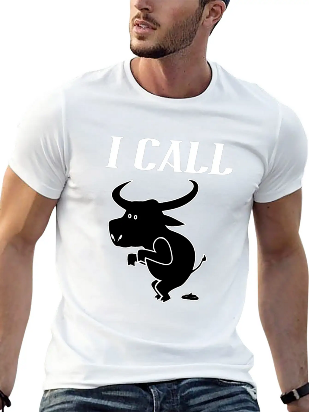 Funny Quote I Call Bull - Sarcastic Animal Unisex Casual T-Shirt – Clean Design For Daily Comfort