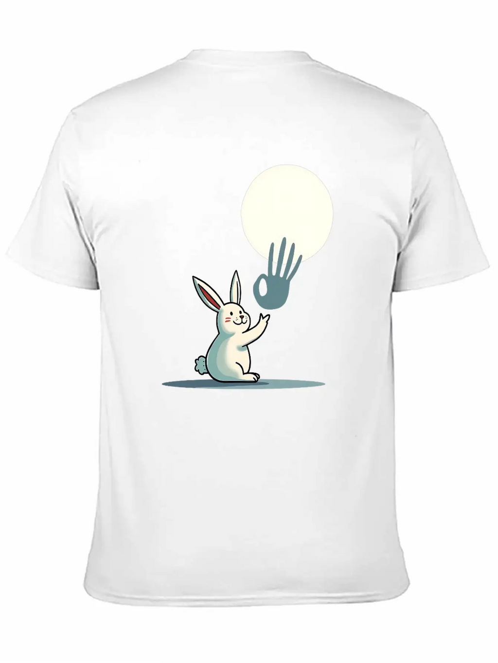 Funny Rabbit Hand Shadow Puppets Humor Pop Art Classic Cotton Tee – Unisex Comfort For Any Season