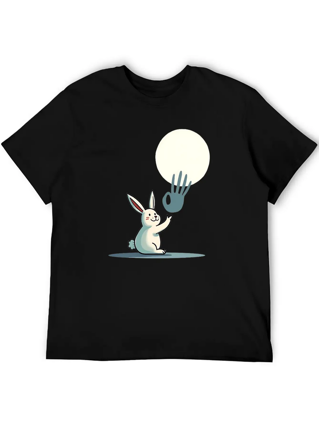 Funny Rabbit Hand Shadow Puppets Humor Pop Art Classic Cotton Tee – Unisex Comfort For Any Season