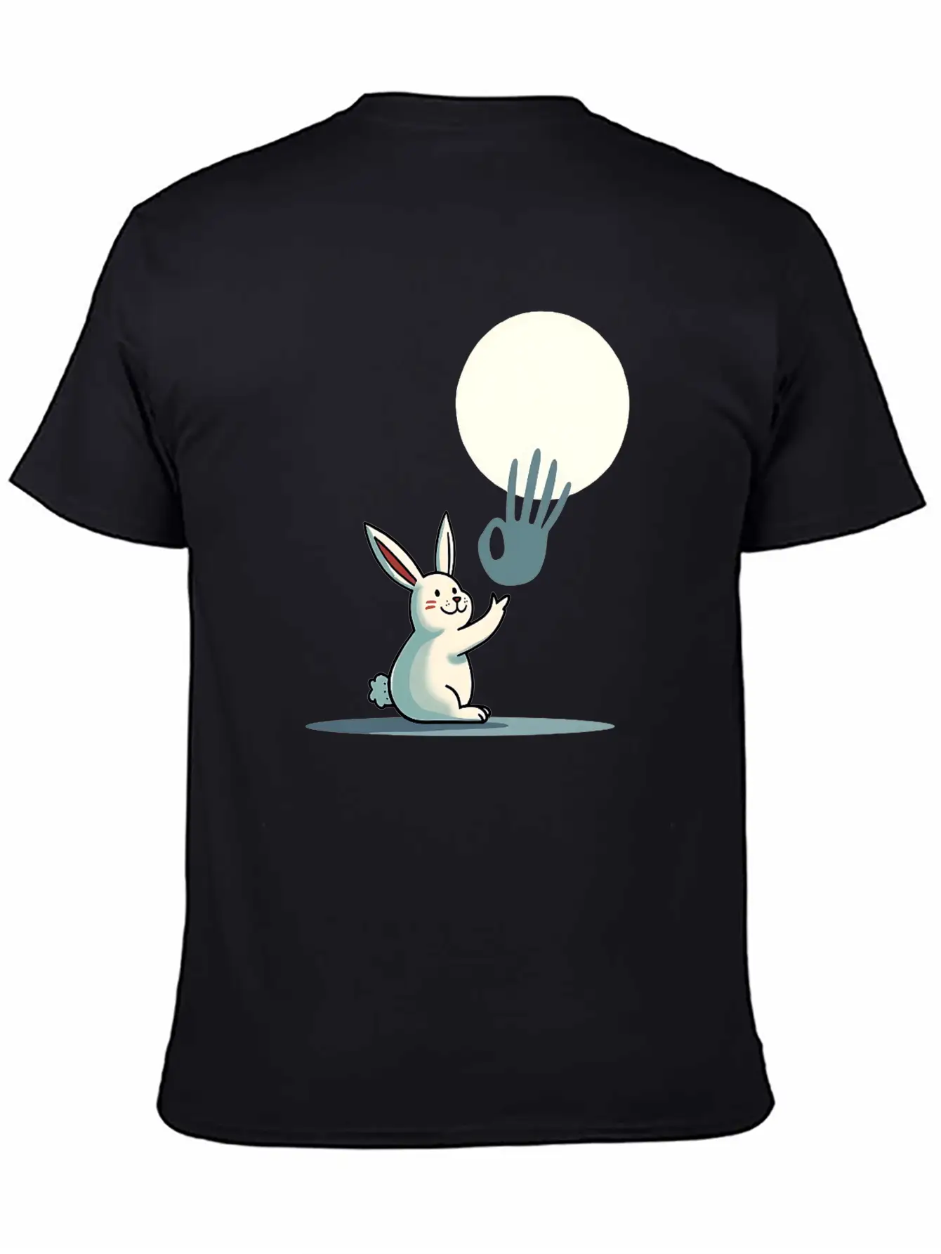 Funny Rabbit Hand Shadow Puppets Humor Pop Art Classic Cotton Tee – Unisex Comfort For Any Season