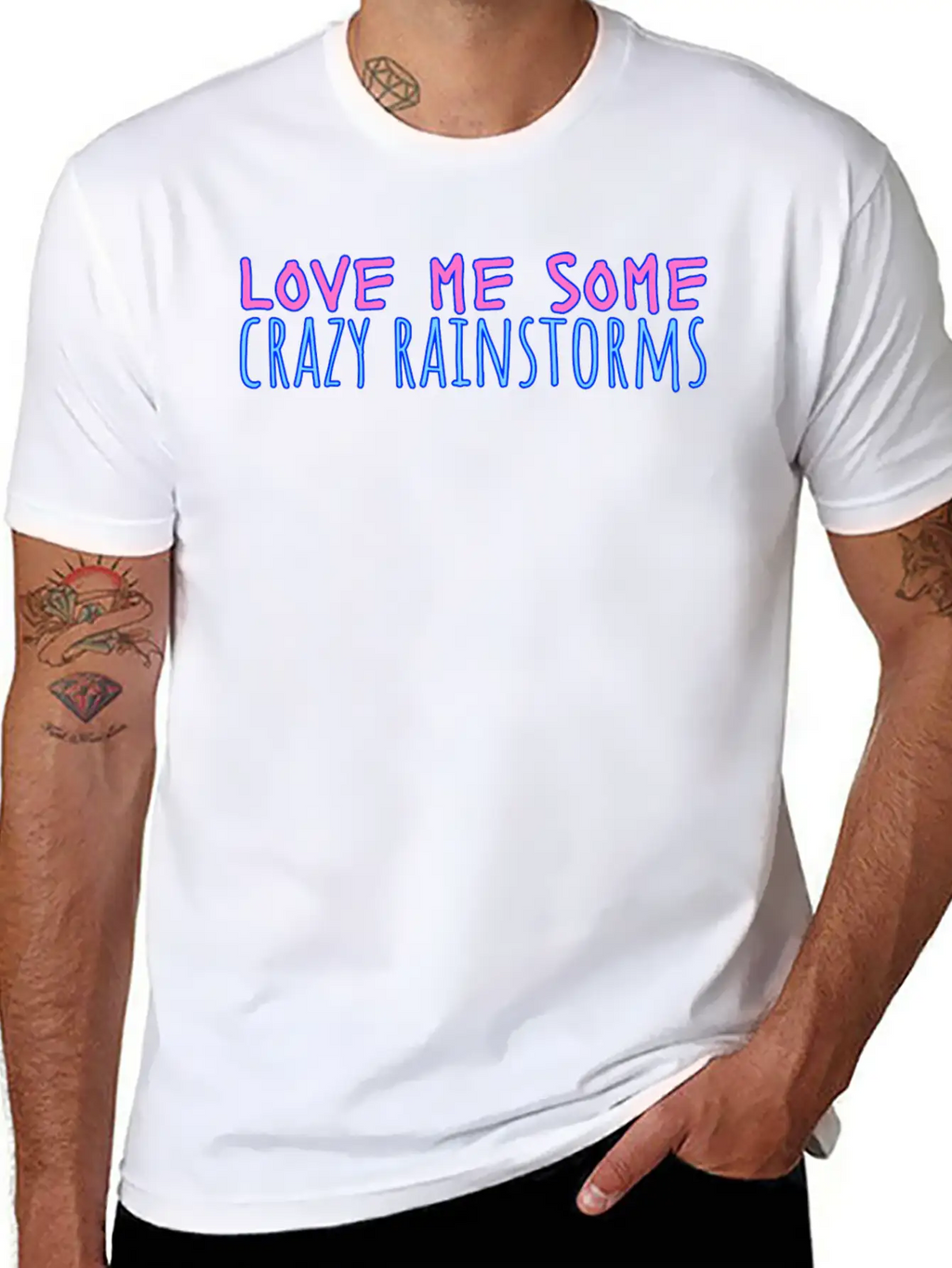 Funny Rain Quote Weather Quote Relaxed Everyday Tee – Lightweight And Durable Cotton