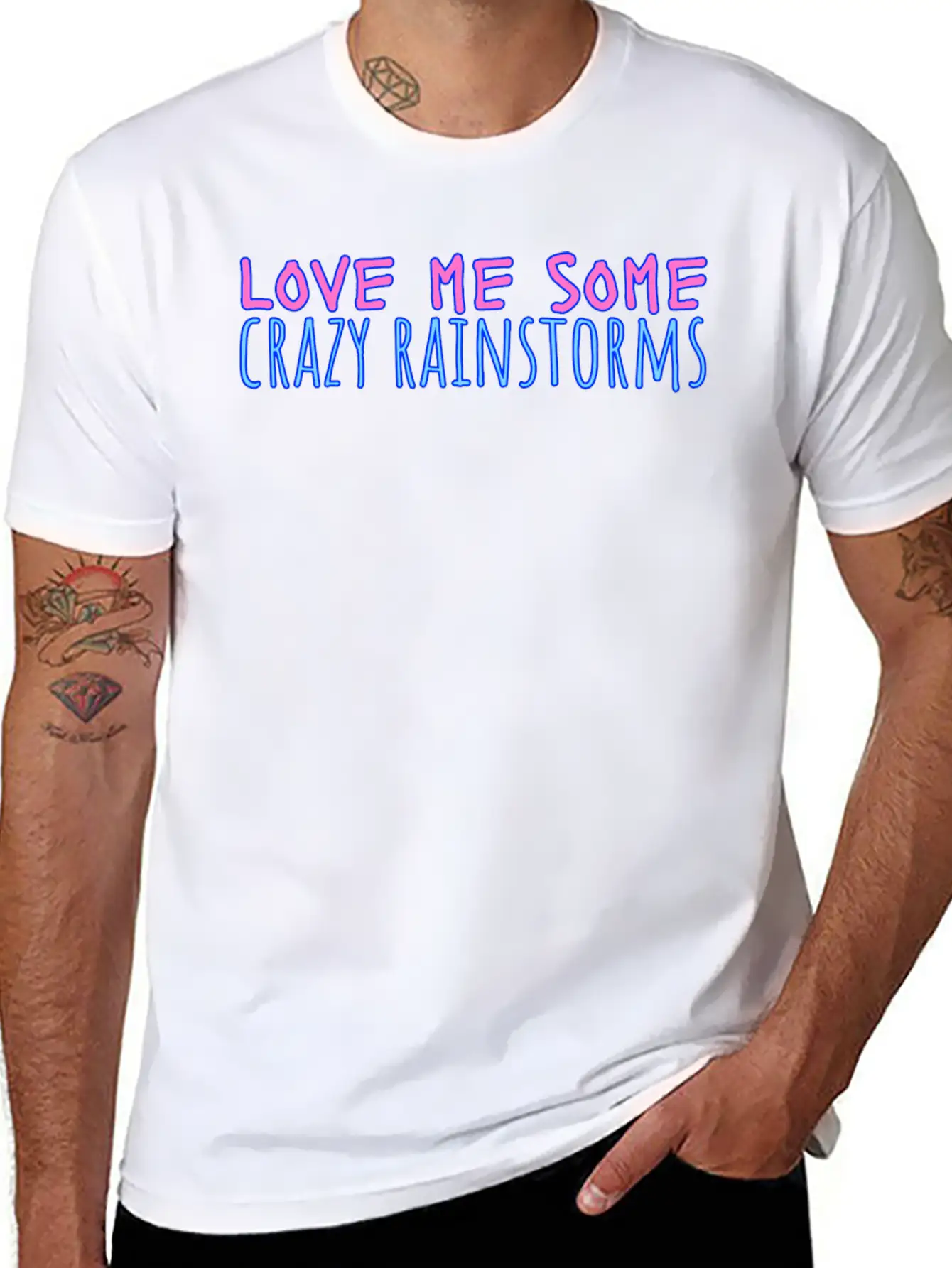 Funny Rain Quote Weather Quote Relaxed Everyday Tee – Lightweight And Durable Cotton
