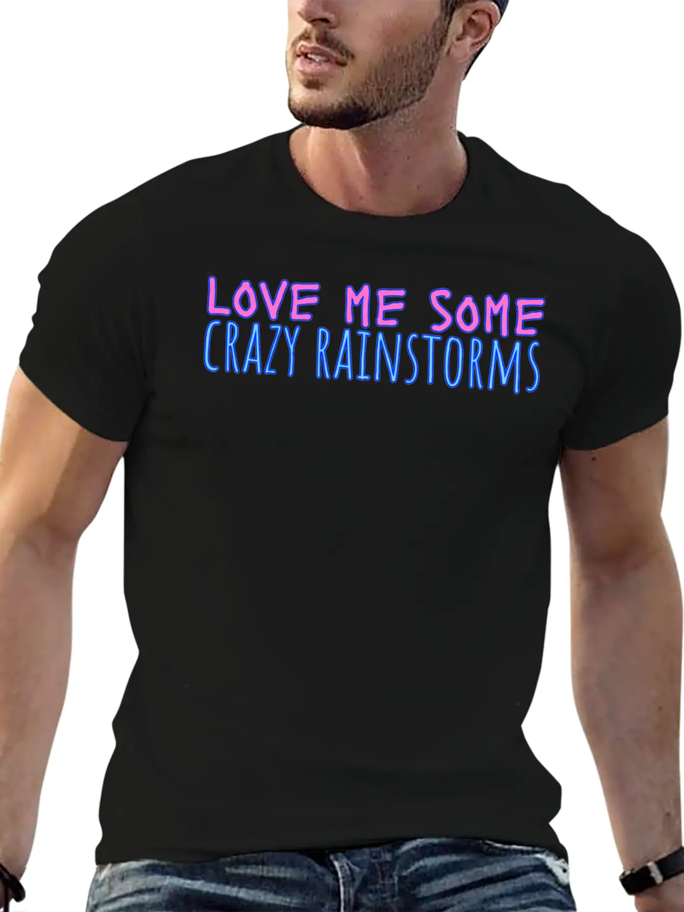 Funny Rain Quote Weather Quote Relaxed Everyday Tee – Lightweight And Durable Cotton