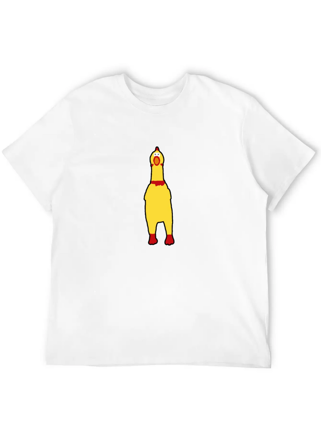 Funny Rubberchicken, Crazy Nerd Design Timeless Short Sleeve Tee – Comfy And Minimalist Design