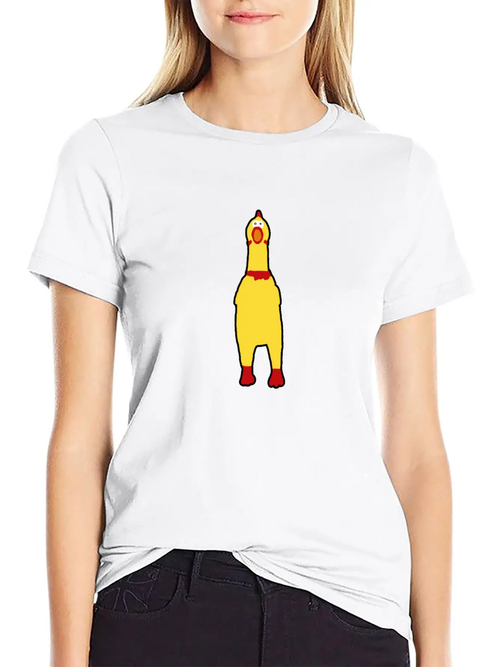 Funny Rubberchicken, Crazy Nerd Design Timeless Short Sleeve Tee – Comfy And Minimalist Design
