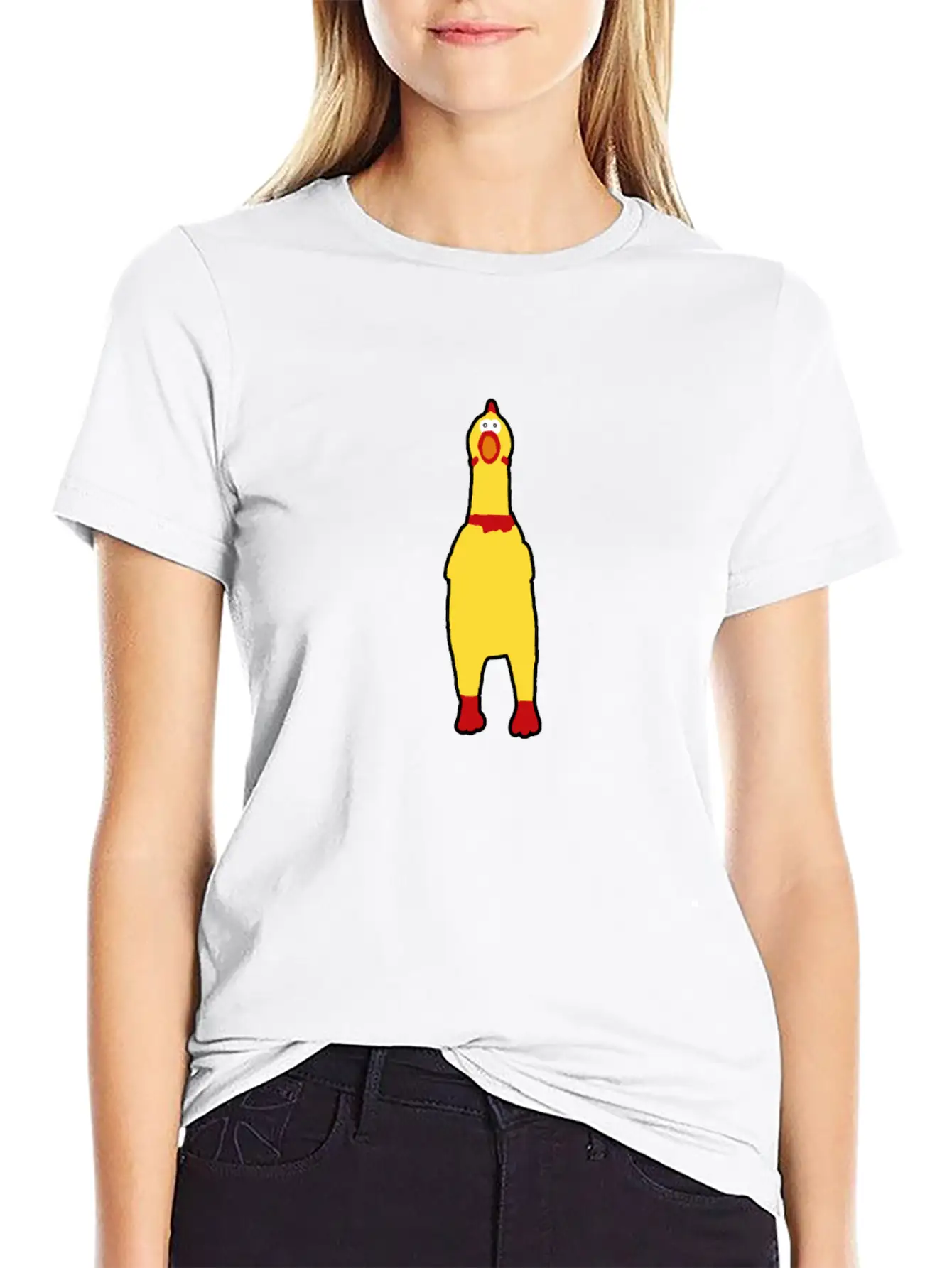 Funny Rubberchicken, Crazy Nerd Design Timeless Short Sleeve Tee – Comfy And Minimalist Design