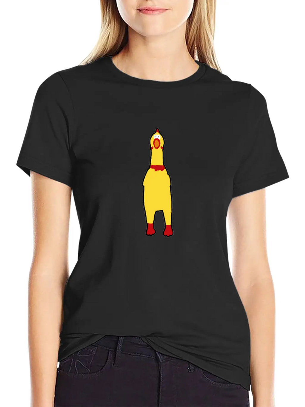Funny Rubberchicken, Crazy Nerd Design Timeless Short Sleeve Tee – Comfy And Minimalist Design
