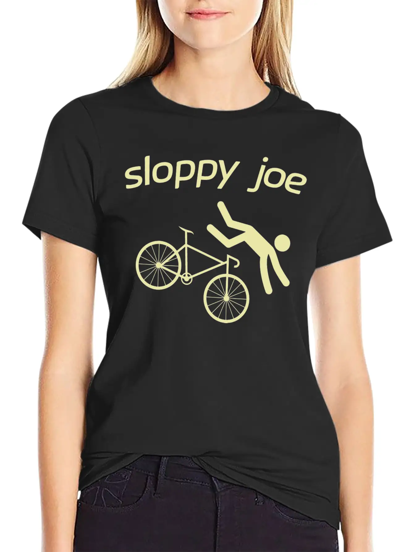 Funny Sarcastic Bicycle Sloppy Joe Unisex Casual T-Shirt – Clean Design For Daily Comfort