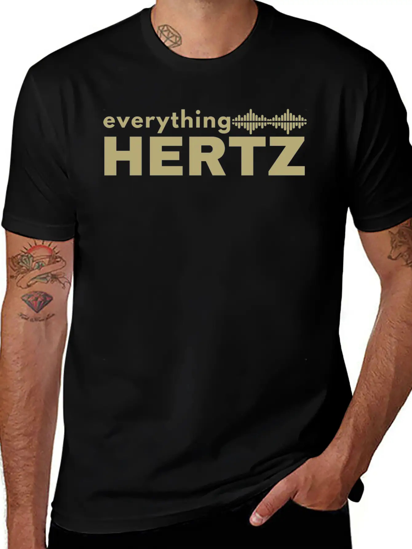 Funny Saying Quote Design Everything Hertz Tumblr Stylish Everyday T-Shirt – Unisex Basic Cotton Tee