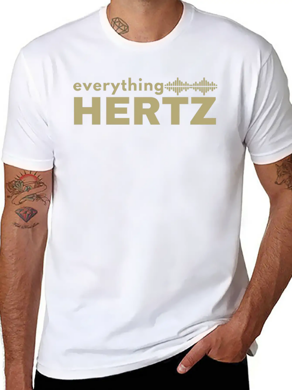 Funny Saying Quote Design Everything Hertz Tumblr Stylish Everyday T-Shirt – Unisex Basic Cotton Tee