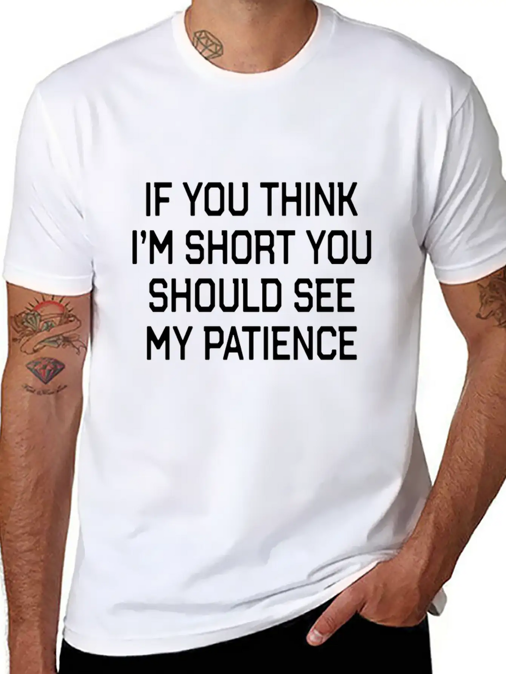 Funny Short People Quote If You Think Im Short You Basic Graphic T-Shirt – Daily Comfort In Soft Cotton