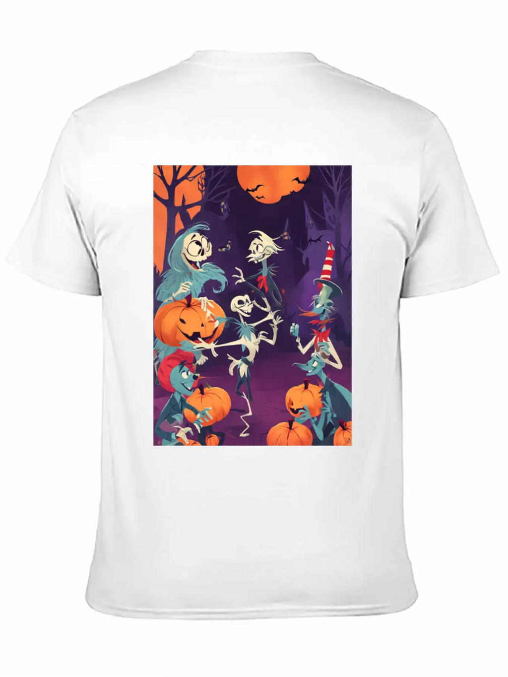 Funny Skeletons Dance On Halloween Party Breathable Graphic T-Shirt – Perfect For Casual Days