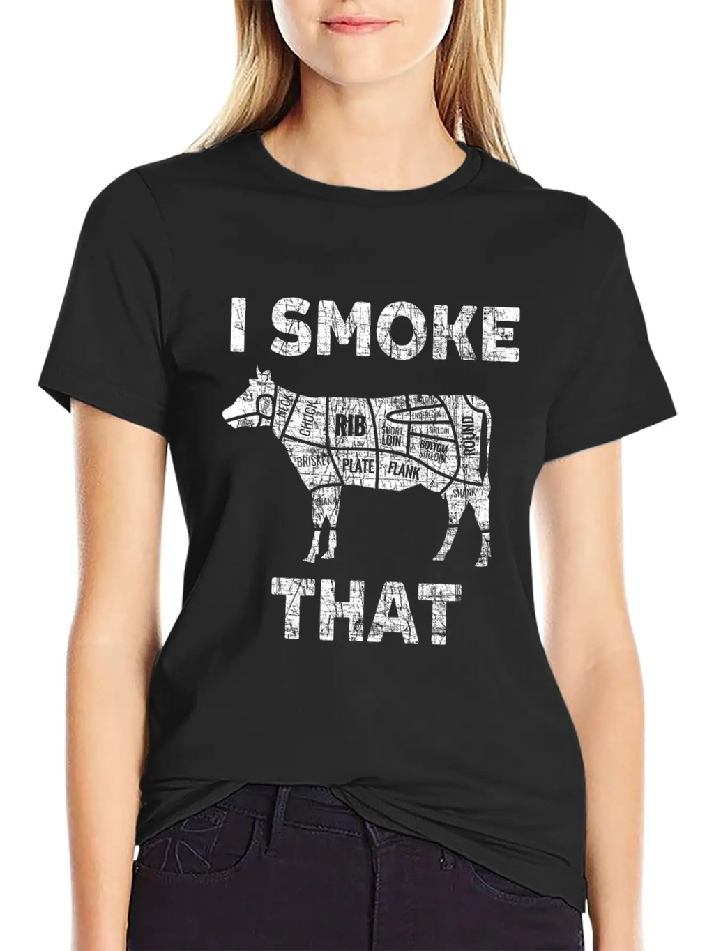 Funny Smoked Cow Meat Lover Bbq Beer Grill Gift Relaxed Everyday Tee – Lightweight And Durable Cotton