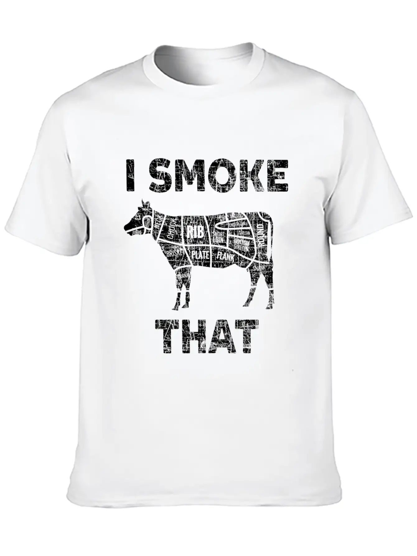 Funny Smoked Cow Meat Lover Bbq Beer Grill Gift Relaxed Everyday Tee – Lightweight And Durable Cotton