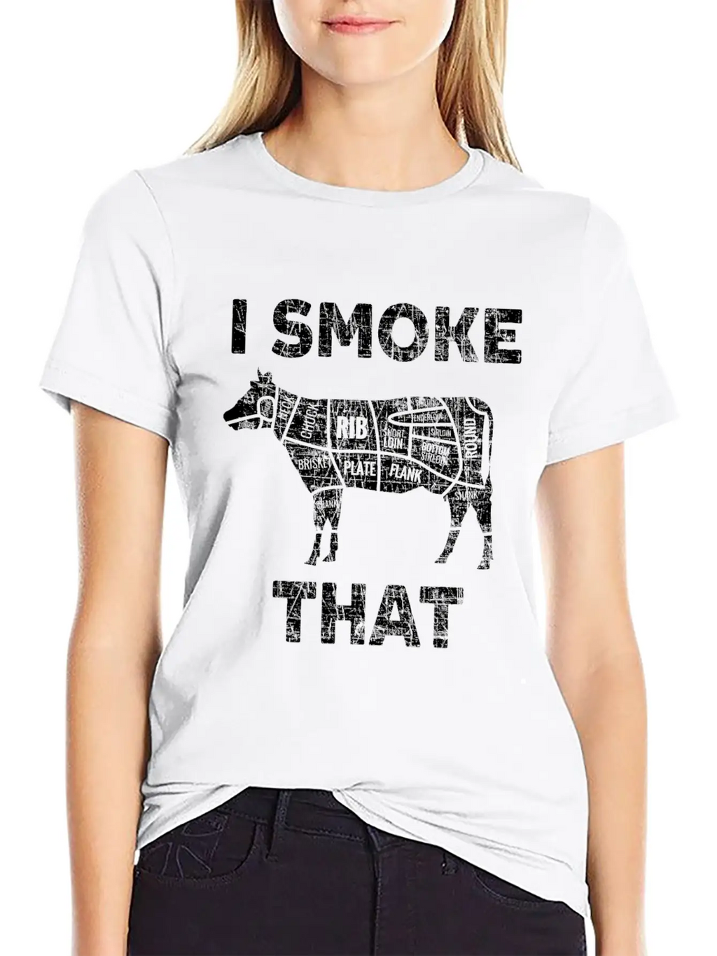 Funny Smoked Cow Meat Lover Bbq Beer Grill Gift Relaxed Everyday Tee – Lightweight And Durable Cotton