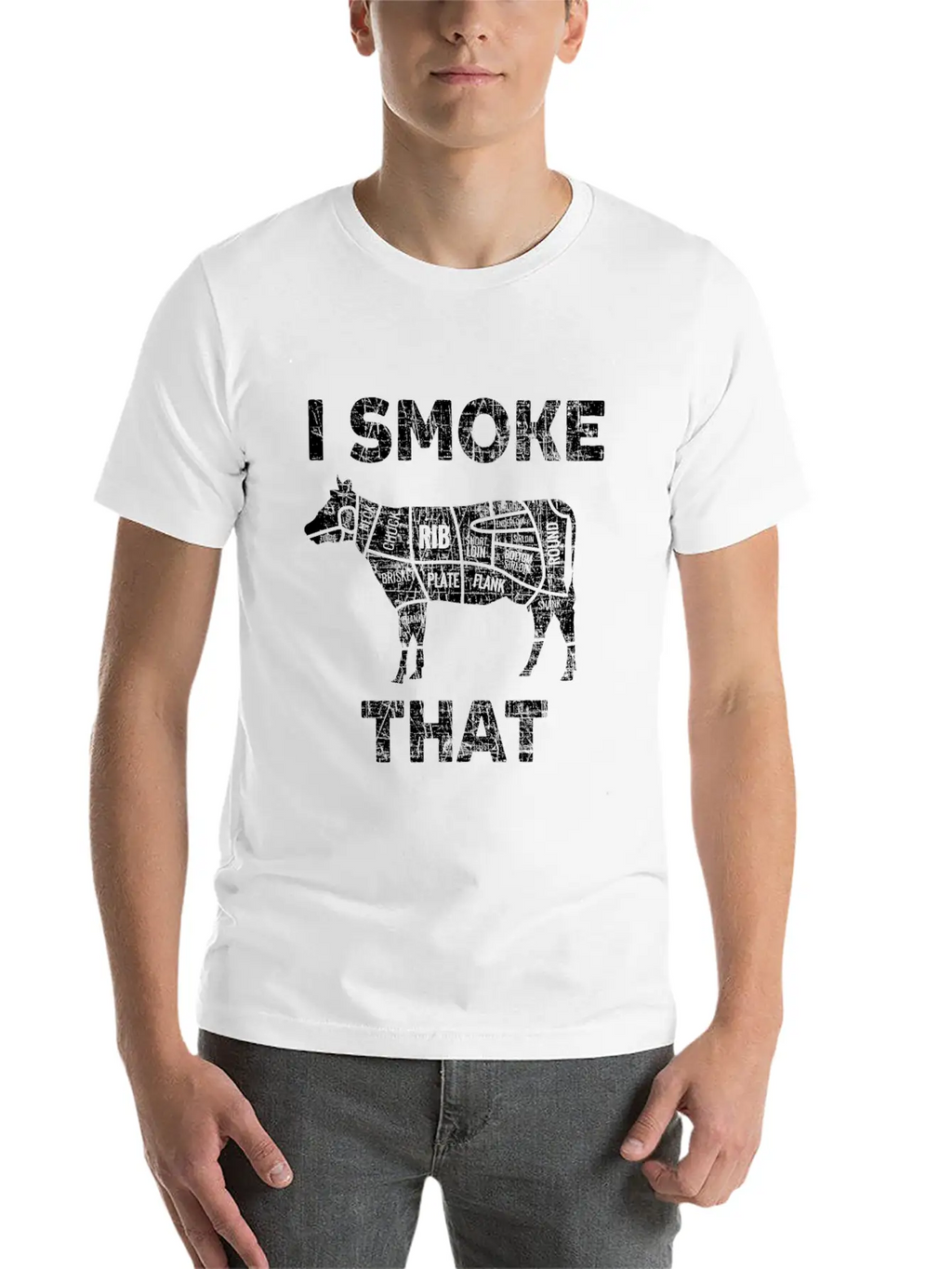 Funny Smoked Cow Meat Lover Bbq Beer Grill Gift Relaxed Everyday Tee – Lightweight And Durable Cotton