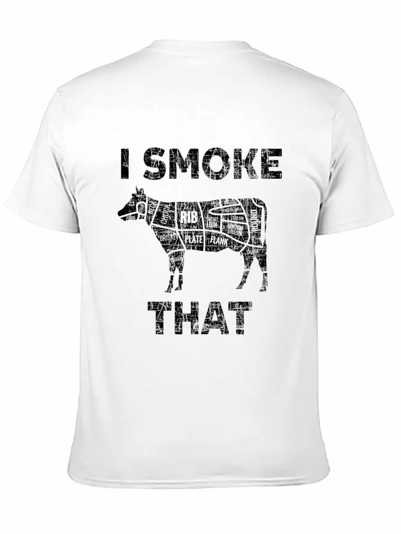 Funny Smoked Cow Meat Lover Bbq Beer Grill Gift Relaxed Everyday Tee – Lightweight And Durable Cotton