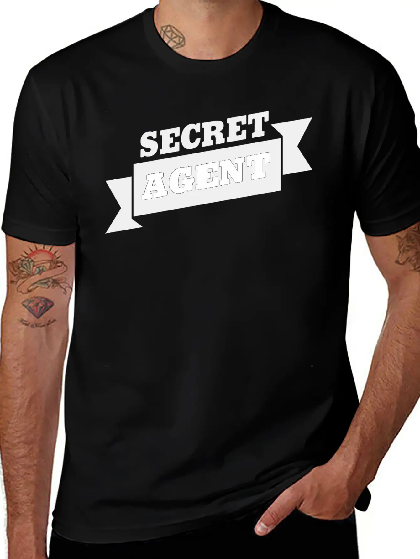 Funny Spy - Secret Agent Identity - Covert Humor Timeless Short Sleeve Tee – Comfy And Minimalist Design