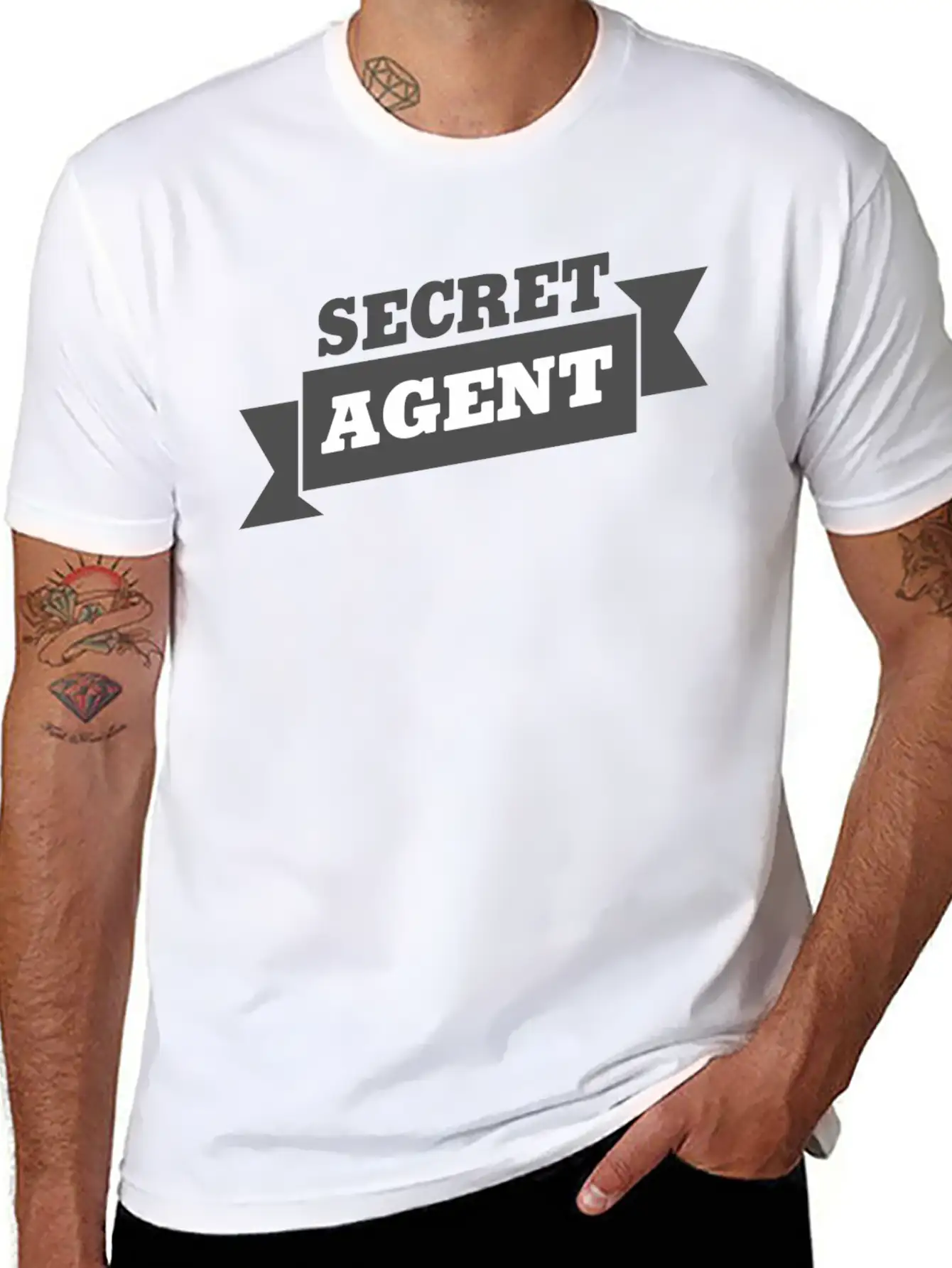 Funny Spy - Secret Agent Identity - Covert Humor Timeless Short Sleeve Tee – Comfy And Minimalist Design