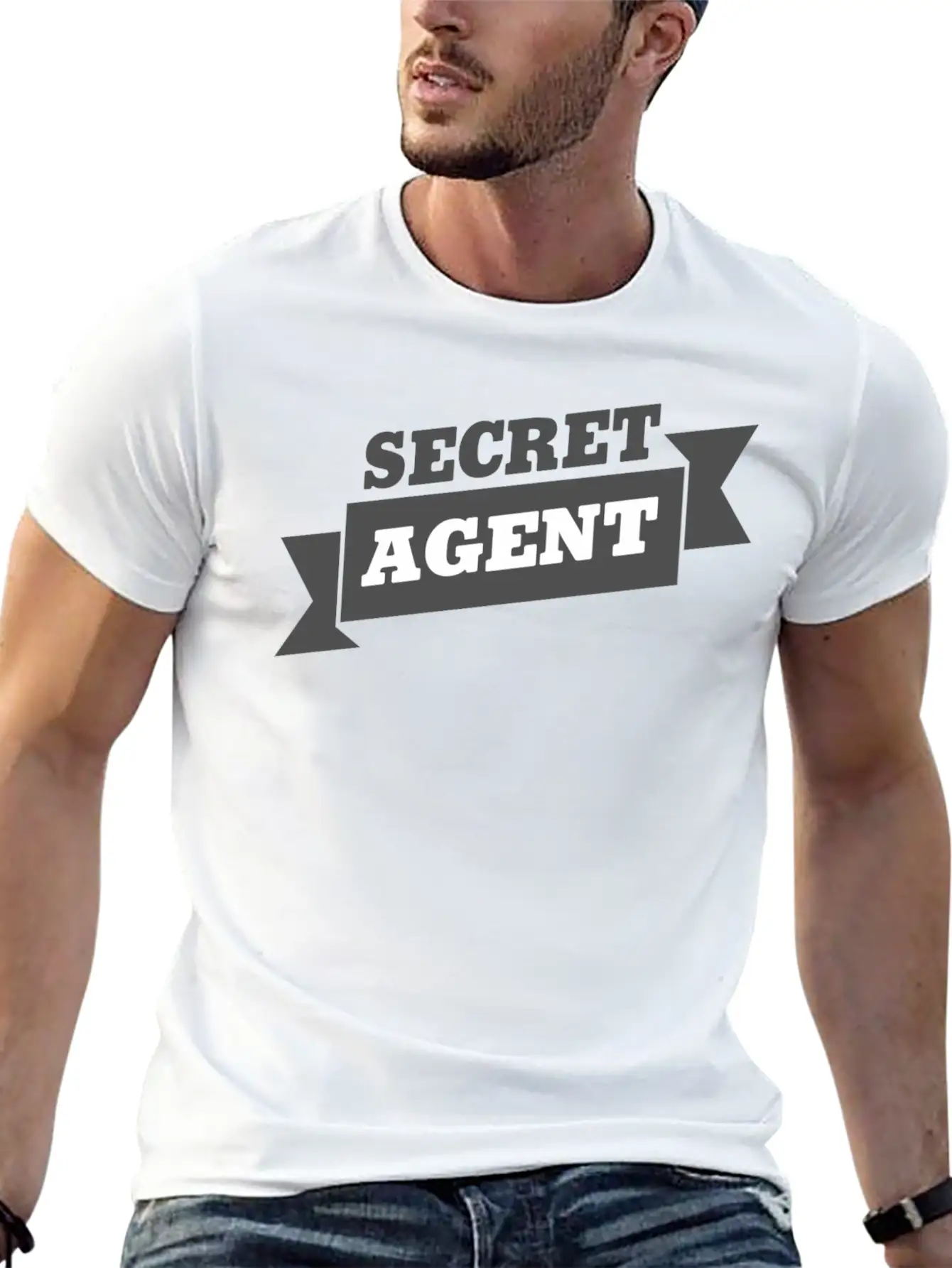 Funny Spy - Secret Agent Identity - Covert Humor Timeless Short Sleeve Tee – Comfy And Minimalist Design
