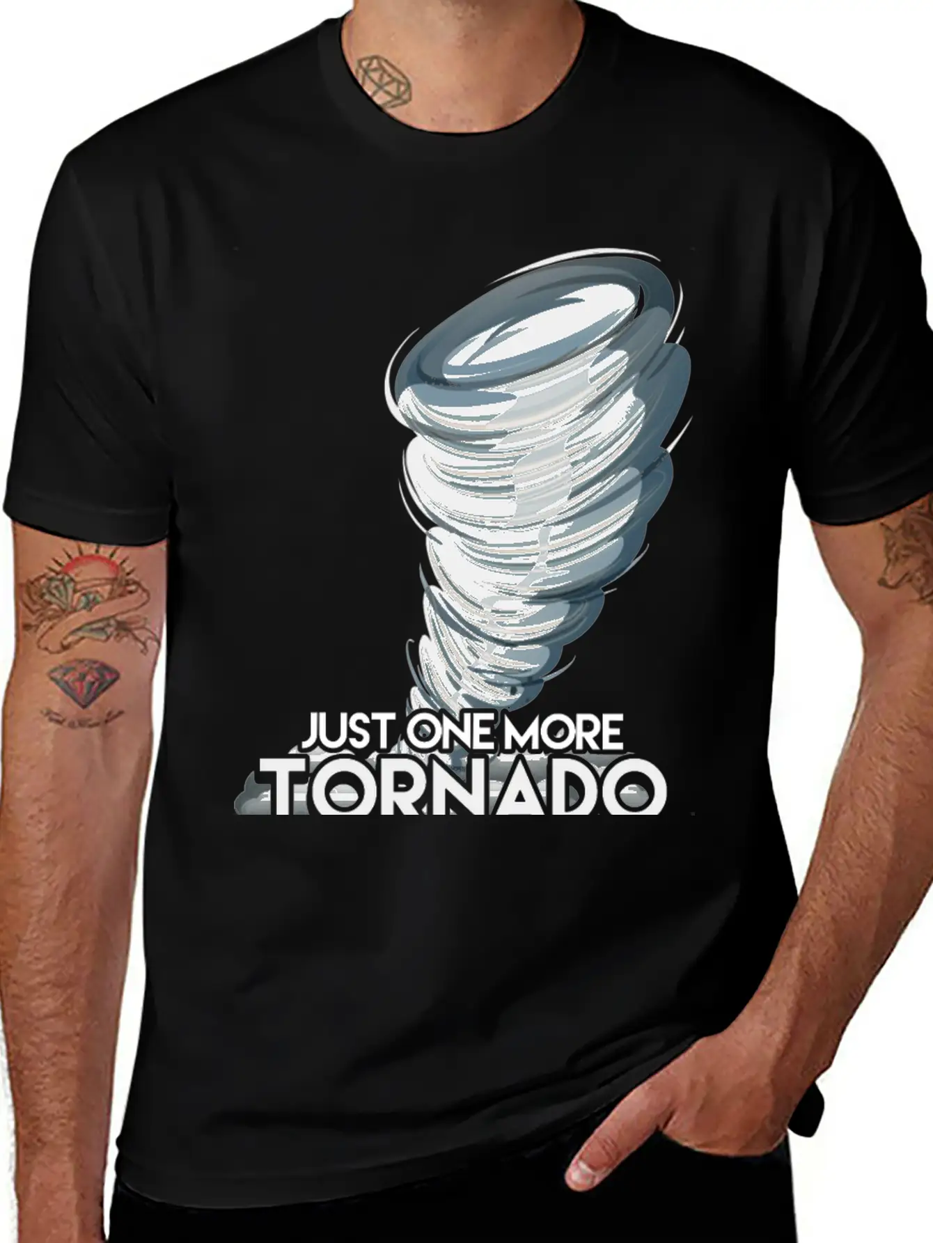 Funny Storm Chasers Gift One More Tornado Timeless Short Sleeve Tee – Comfy And Minimalist Design