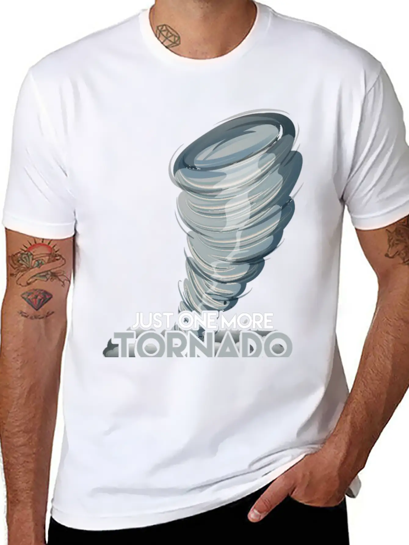 Funny Storm Chasers Gift One More Tornado Timeless Short Sleeve Tee – Comfy And Minimalist Design