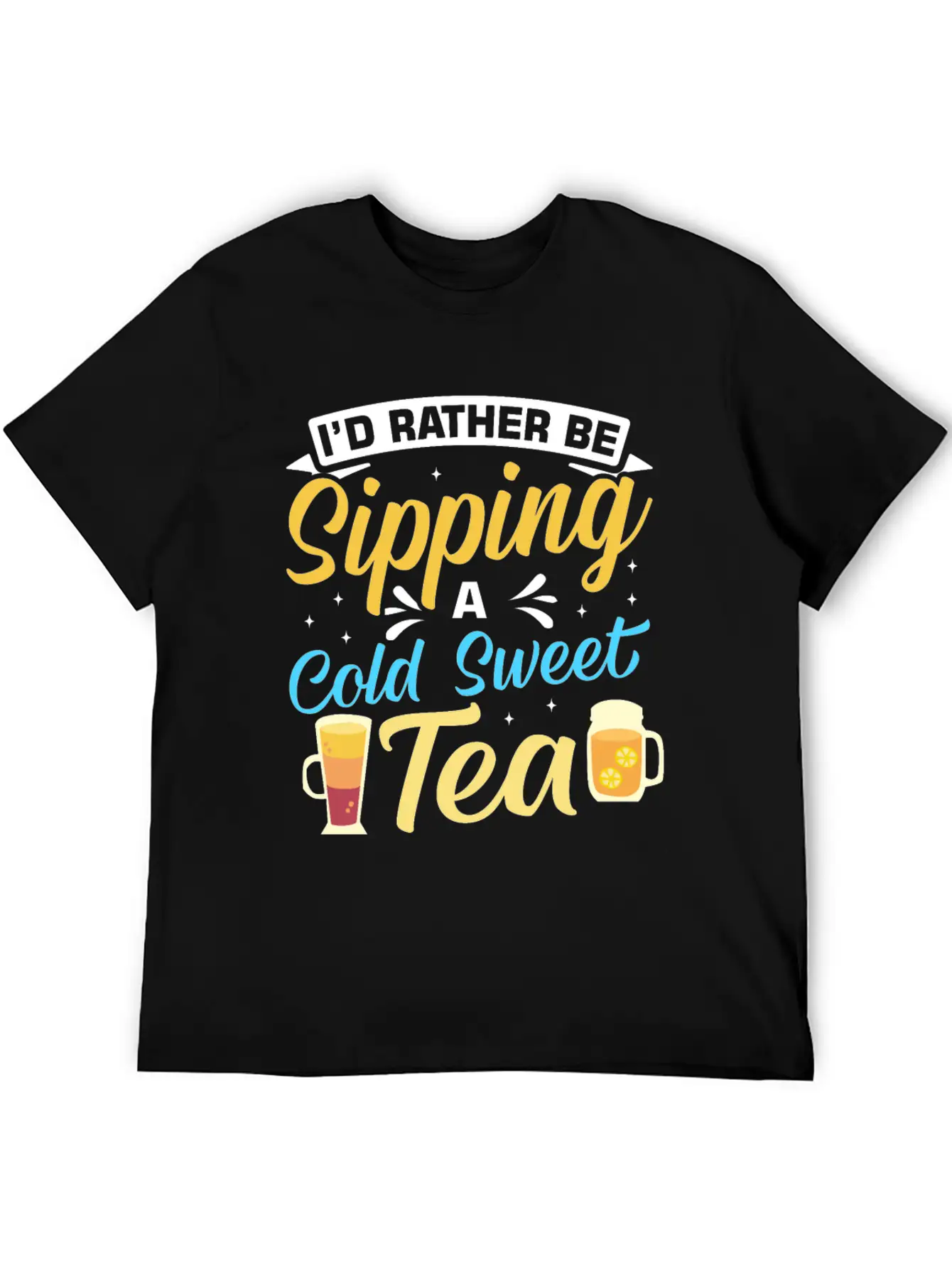 Funny Sweat Tea Breathable Soft Cotton T-Shirt – Timeless Casual Look