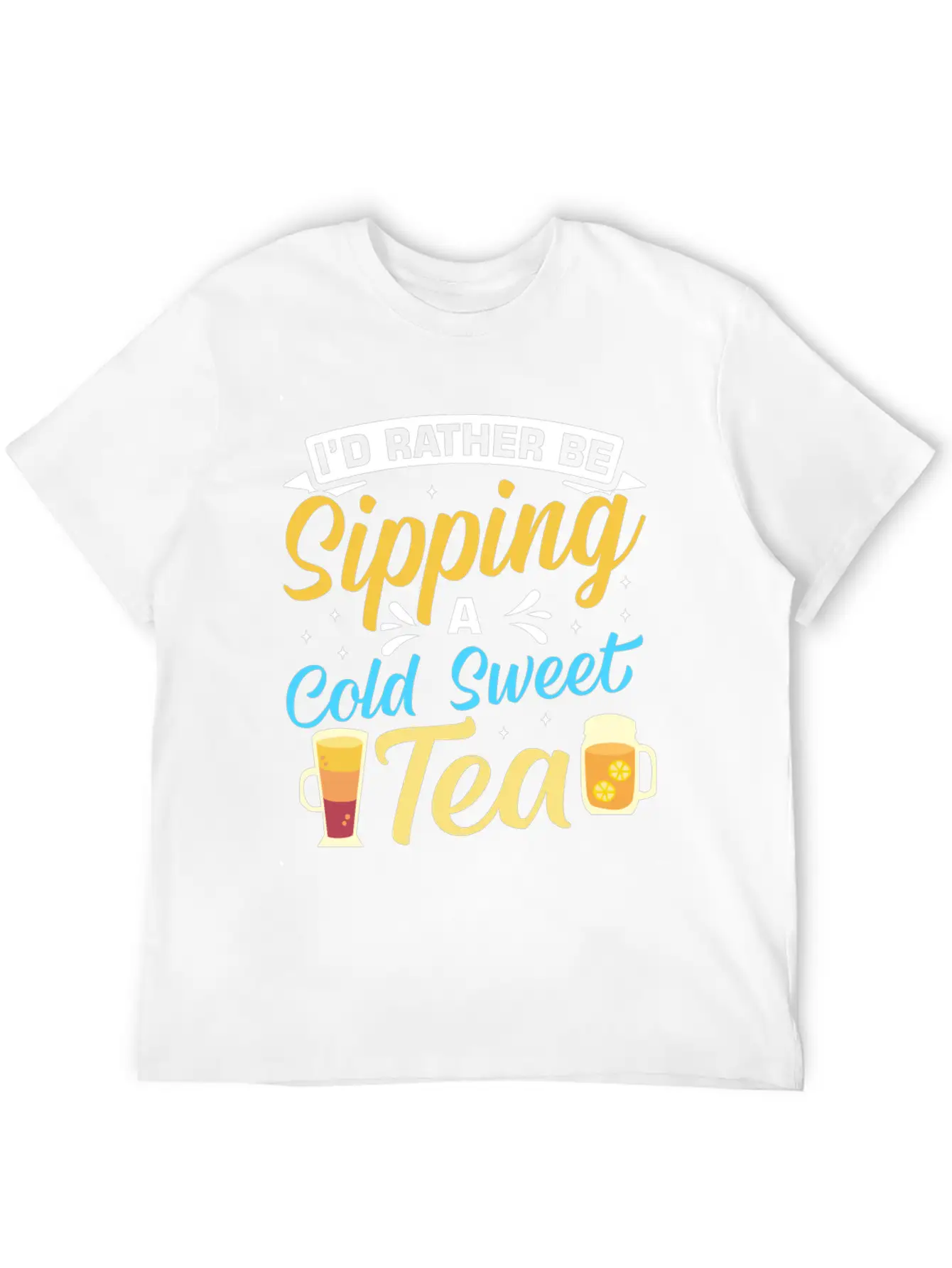 Funny Sweat Tea Breathable Soft Cotton T-Shirt – Timeless Casual Look
