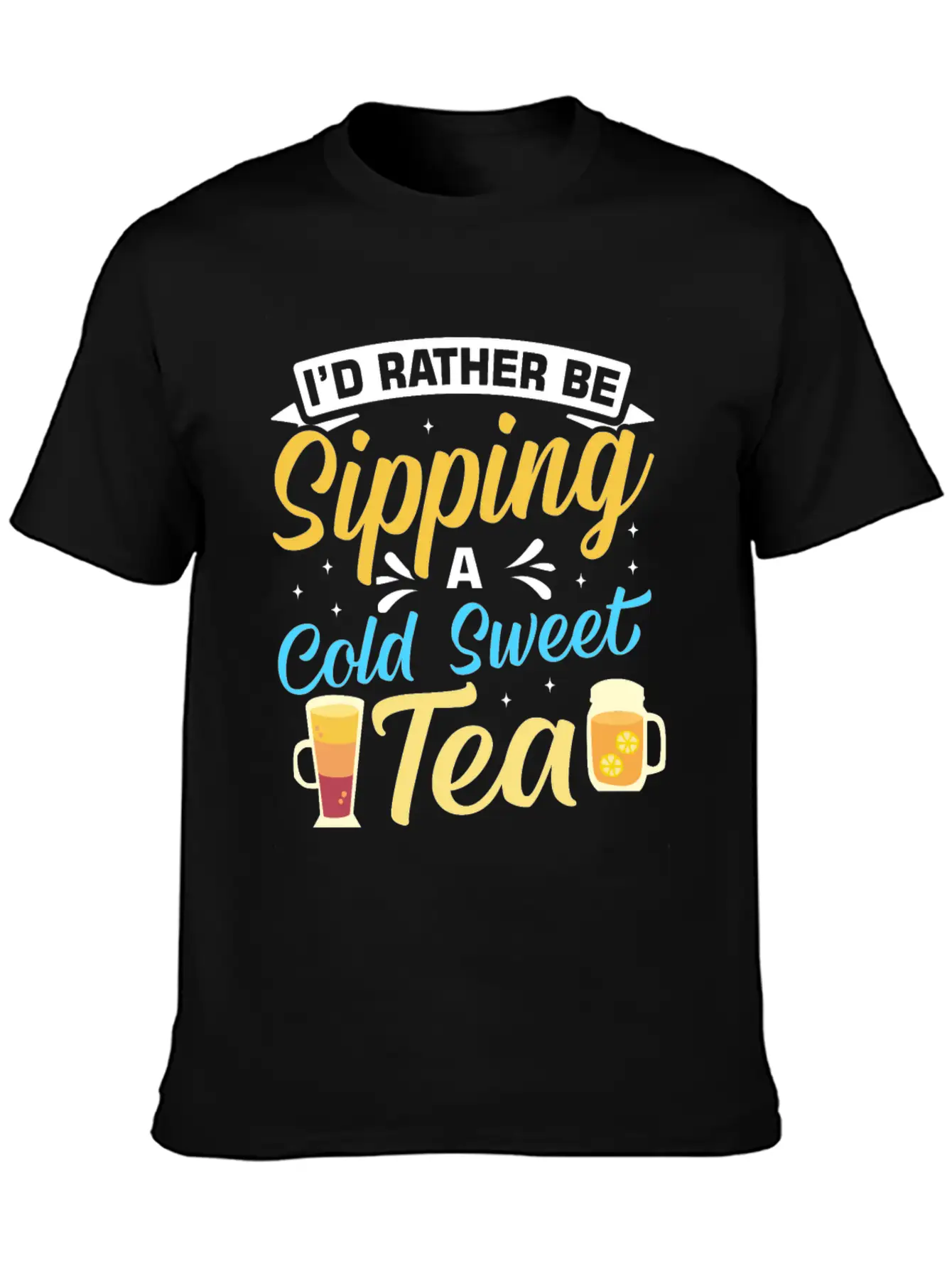 Funny Sweat Tea Breathable Soft Cotton T-Shirt – Timeless Casual Look