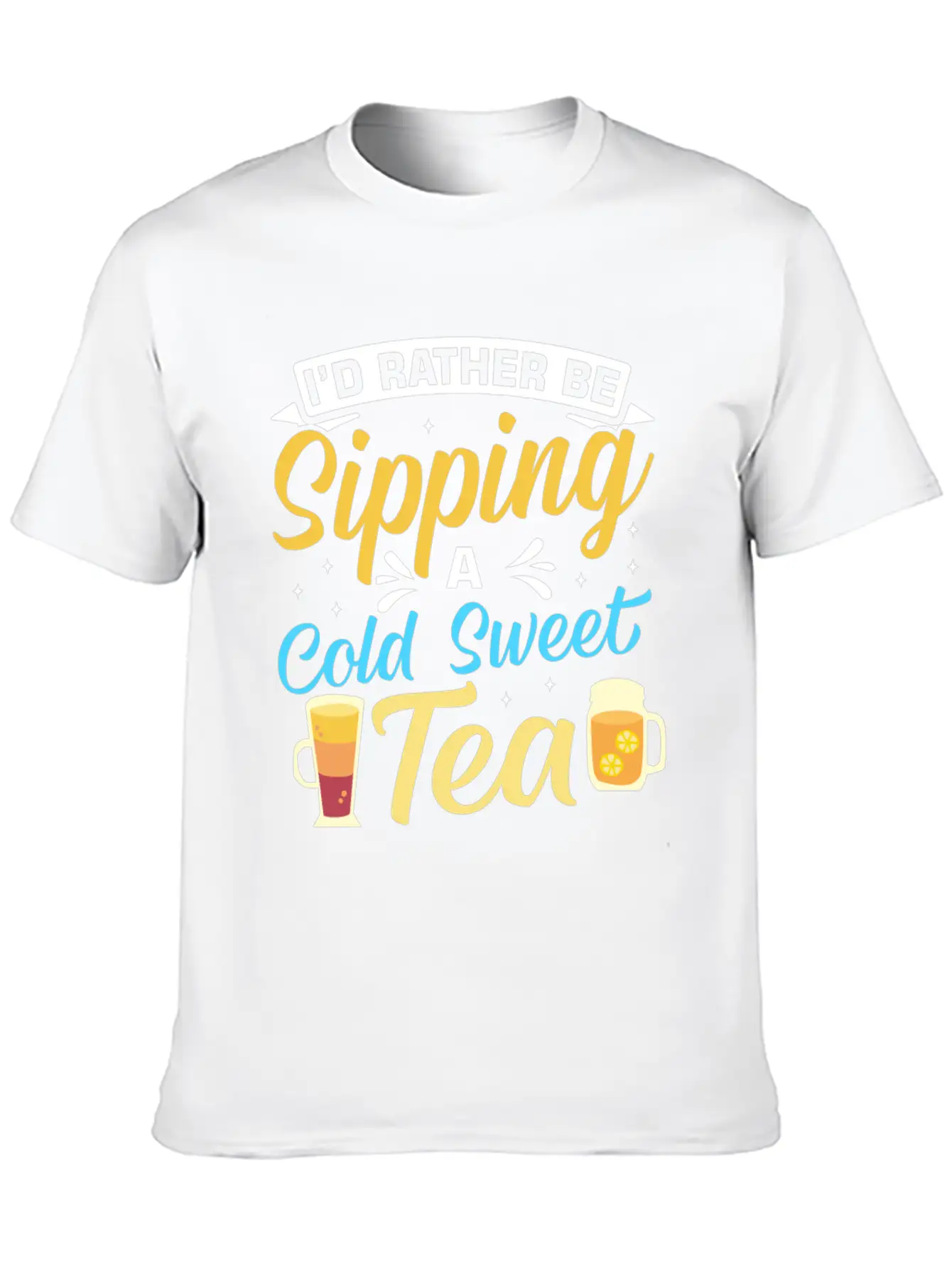 Funny Sweat Tea Breathable Soft Cotton T-Shirt – Timeless Casual Look