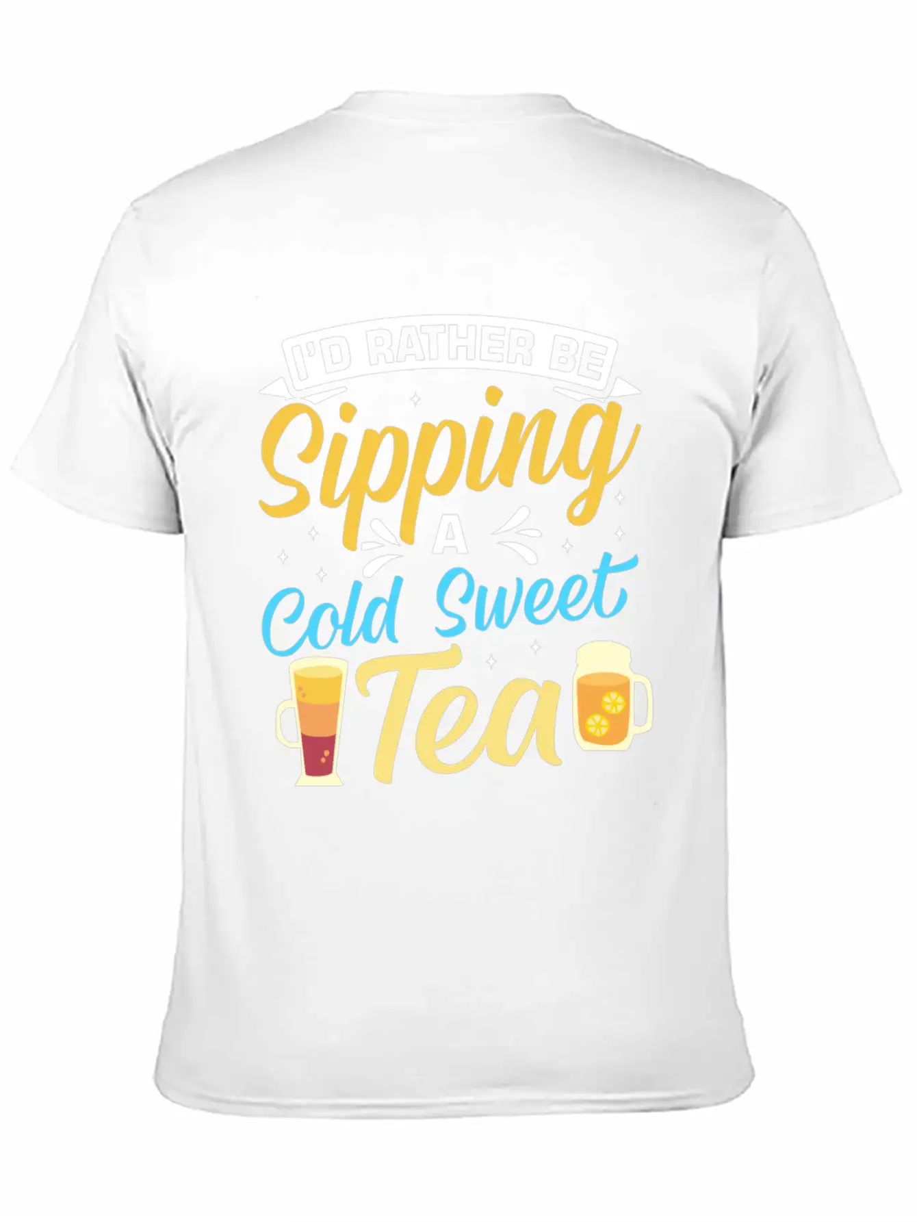Funny Sweat Tea Breathable Soft Cotton T-Shirt – Timeless Casual Look