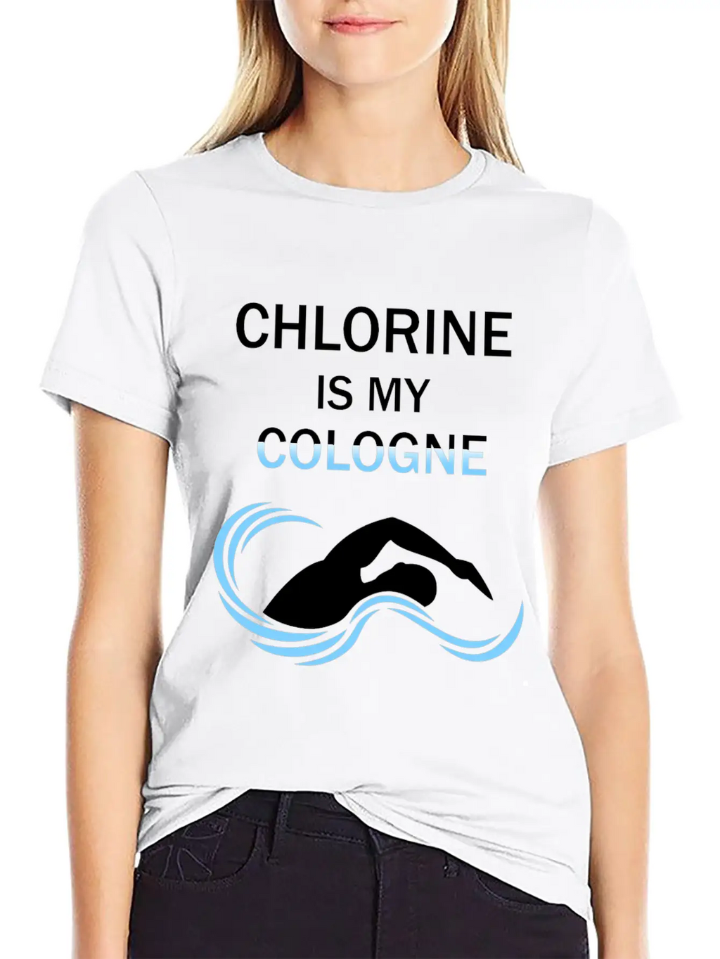 Funny Swimmers Gift Chlorine Is My Cologne Shirt Unisex Casual T-Shirt – Clean Design For Daily Comfort