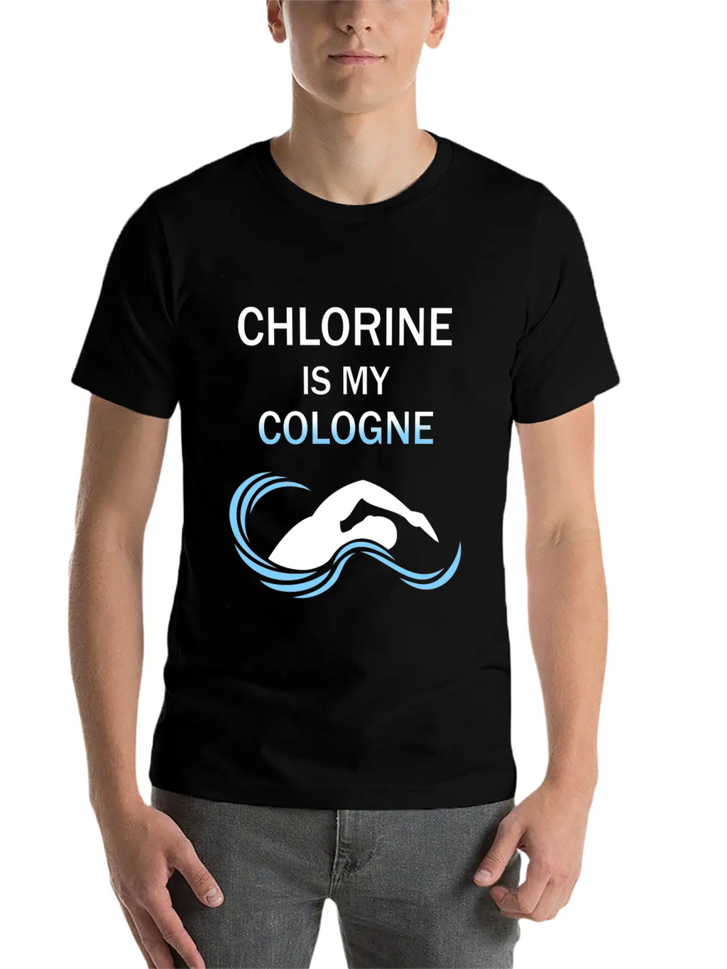 Funny Swimmers Gift Chlorine Is My Cologne Shirt Unisex Casual T-Shirt – Clean Design For Daily Comfort