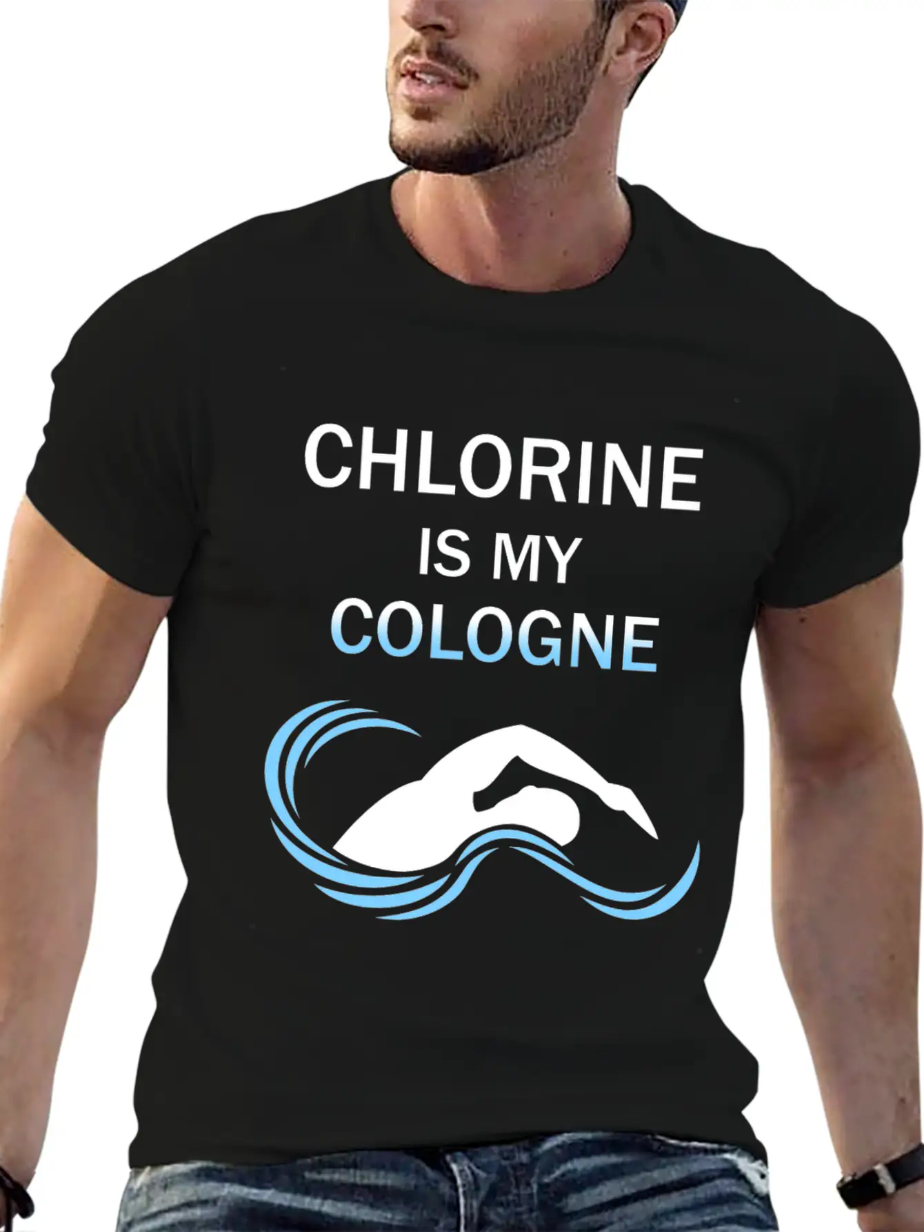 Funny Swimmers Gift Chlorine Is My Cologne Shirt Unisex Casual T-Shirt – Clean Design For Daily Comfort
