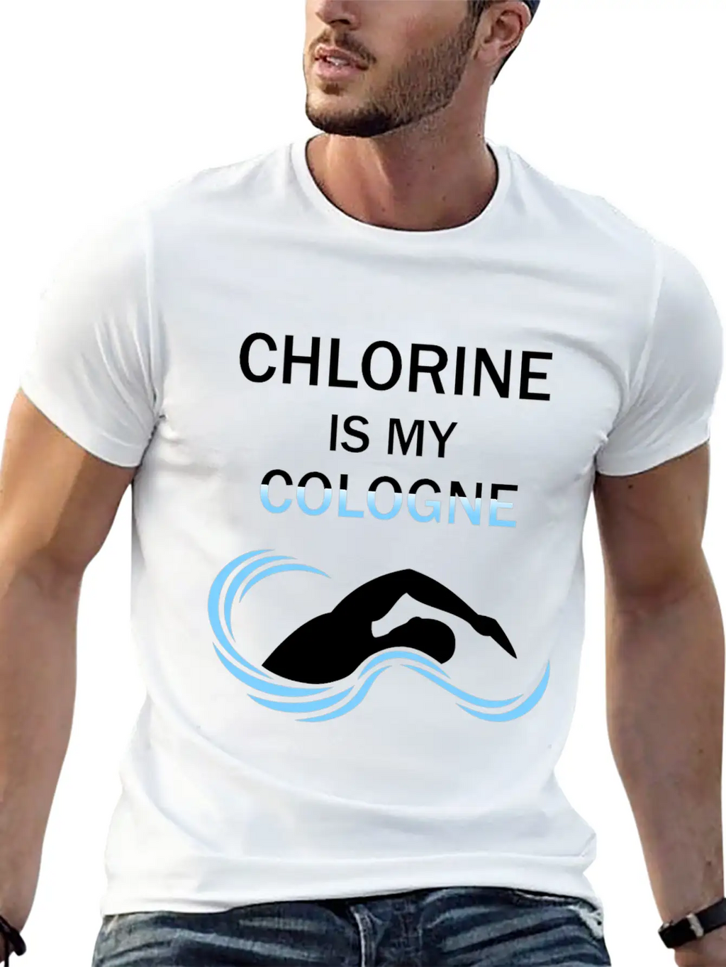 Funny Swimmers Gift Chlorine Is My Cologne Shirt Unisex Casual T-Shirt – Clean Design For Daily Comfort