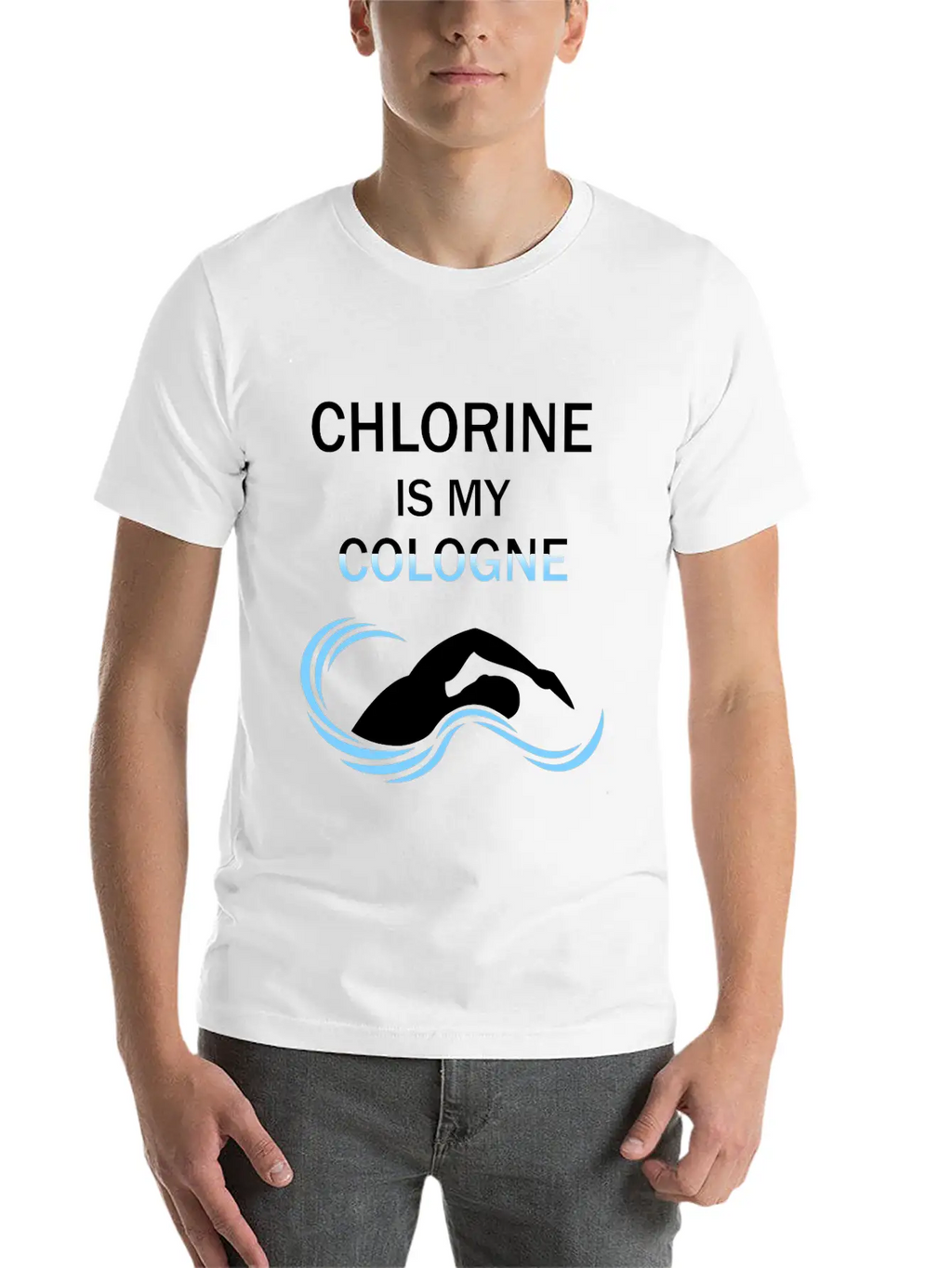 Funny Swimmers Gift Chlorine Is My Cologne Shirt Unisex Casual T-Shirt – Clean Design For Daily Comfort