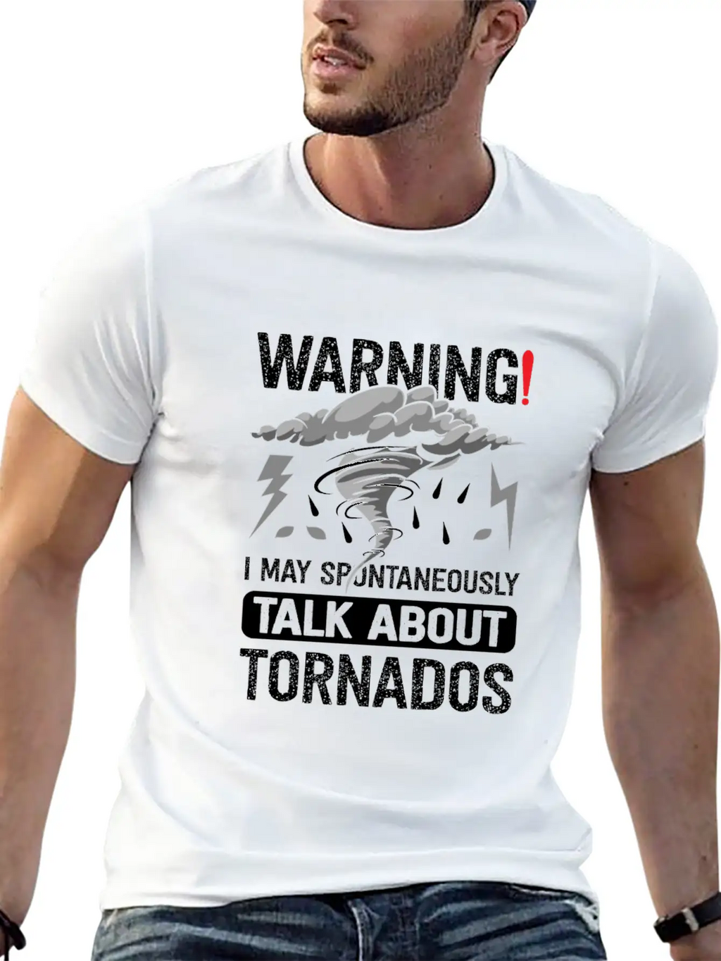 Funny Tornado Storm Chaser Meteorology Breathable Graphic T-Shirt – Perfect For Casual Days