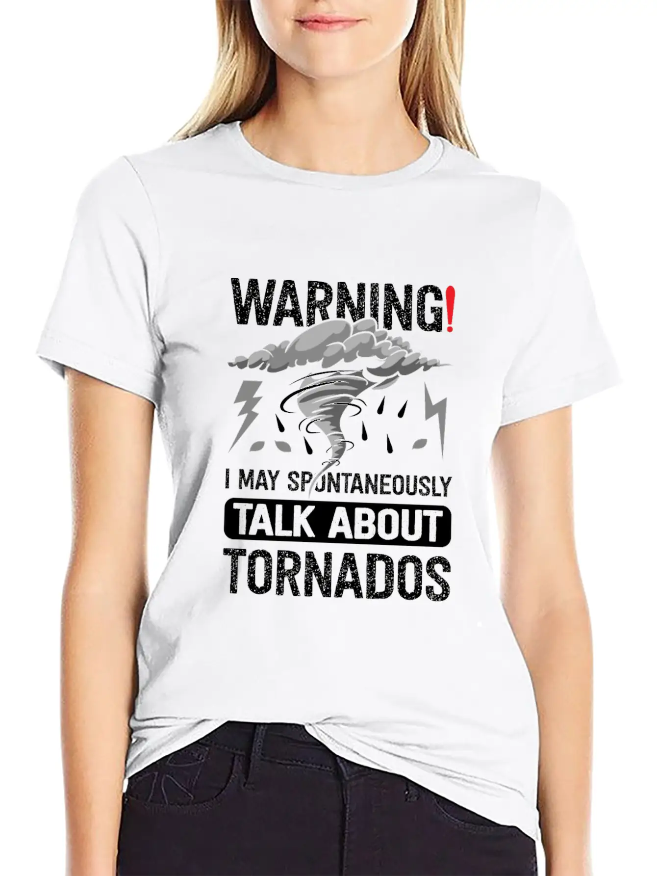 Funny Tornado Storm Chaser Meteorology Breathable Graphic T-Shirt – Perfect For Casual Days